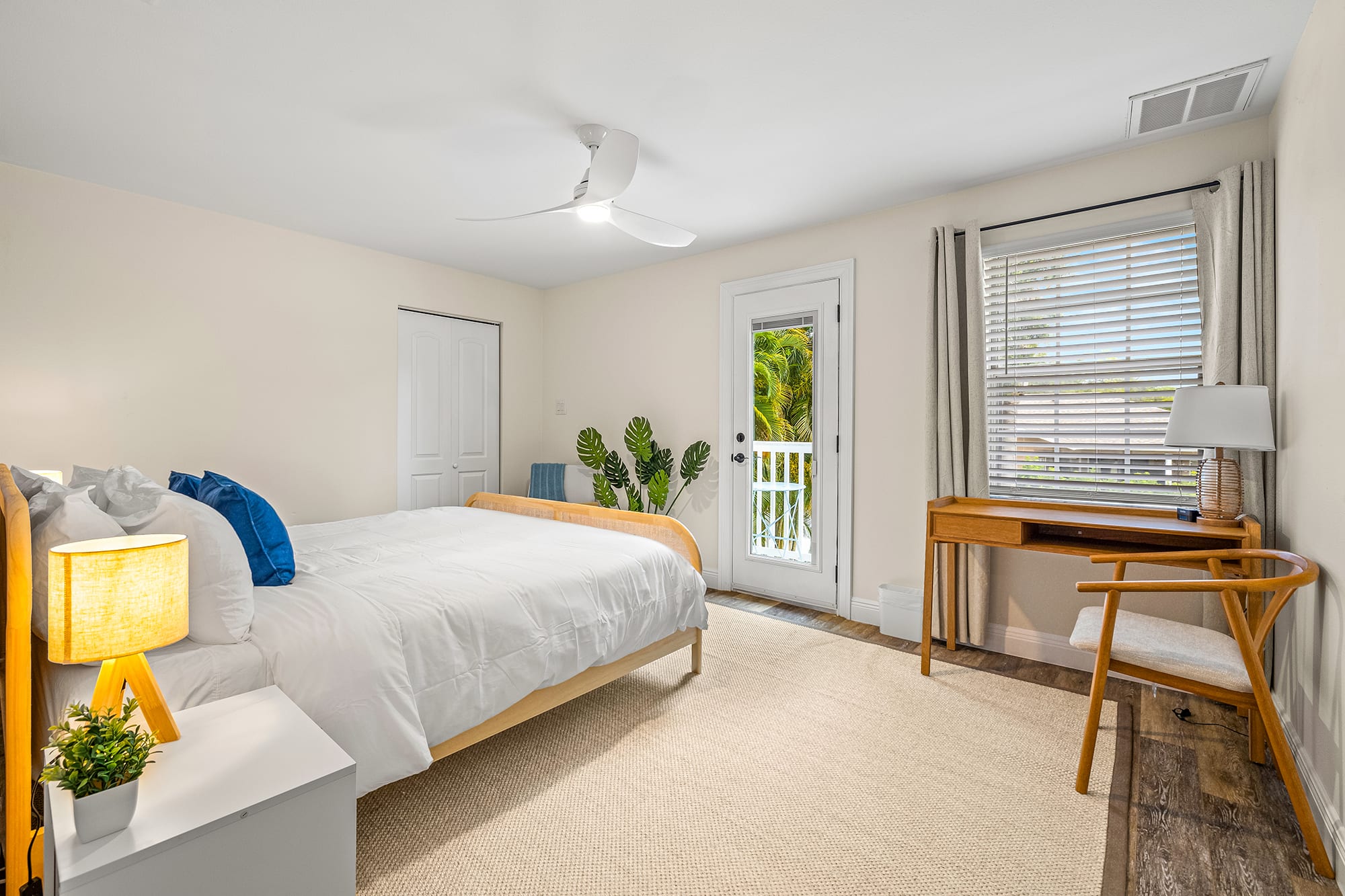 King Bedroom #2 with designated workspace- ideal for remote workers