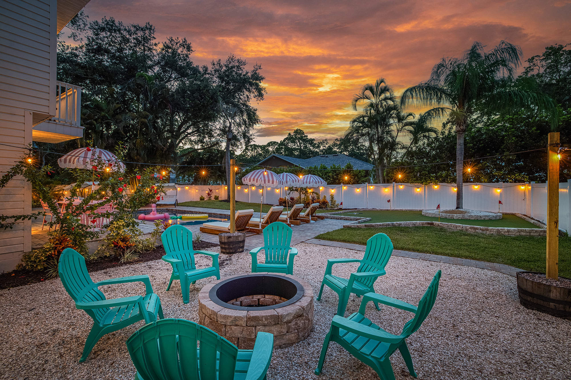 Sit and relax by the fire!