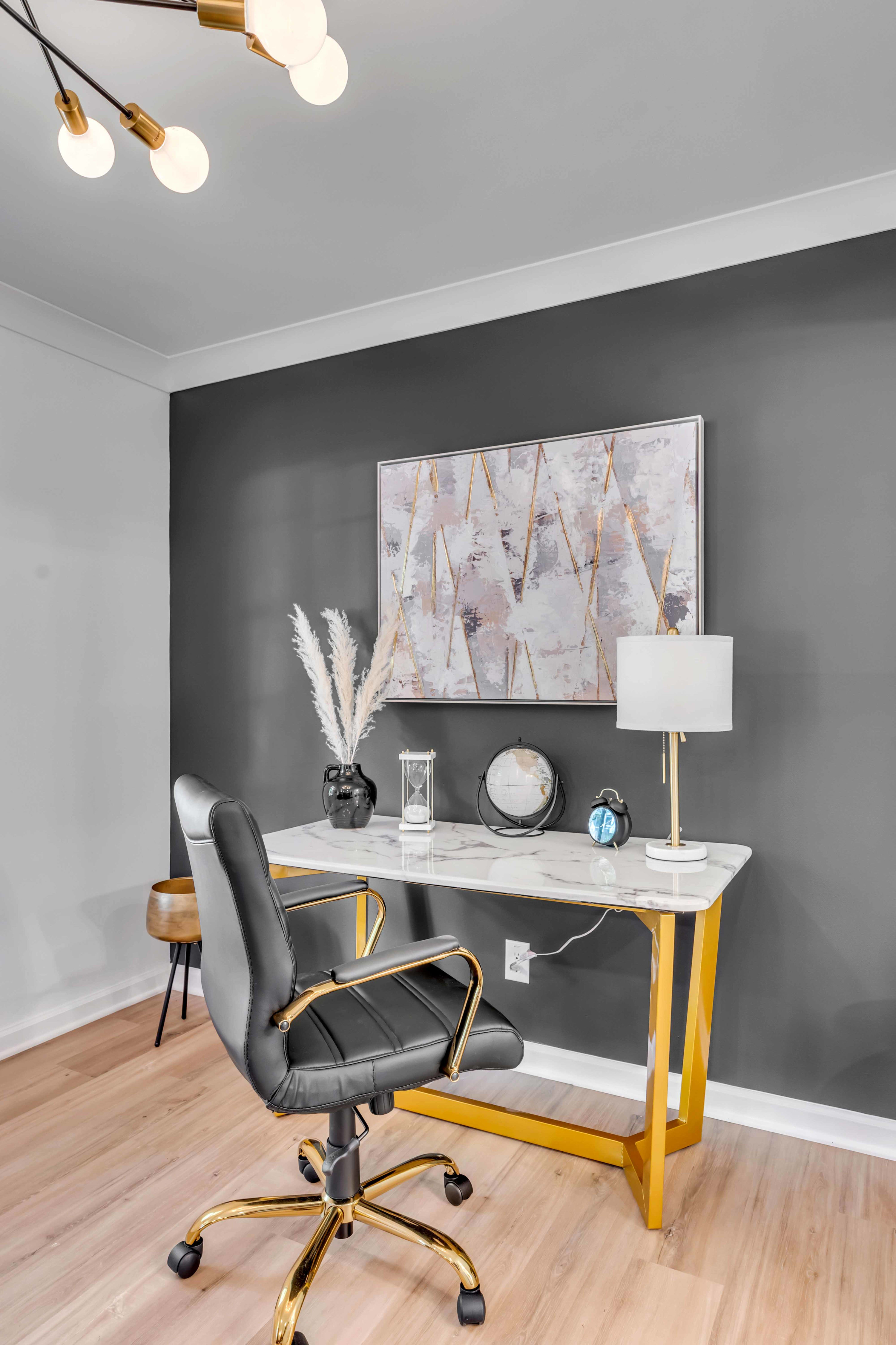 Living Room. Workspace- Desk Area