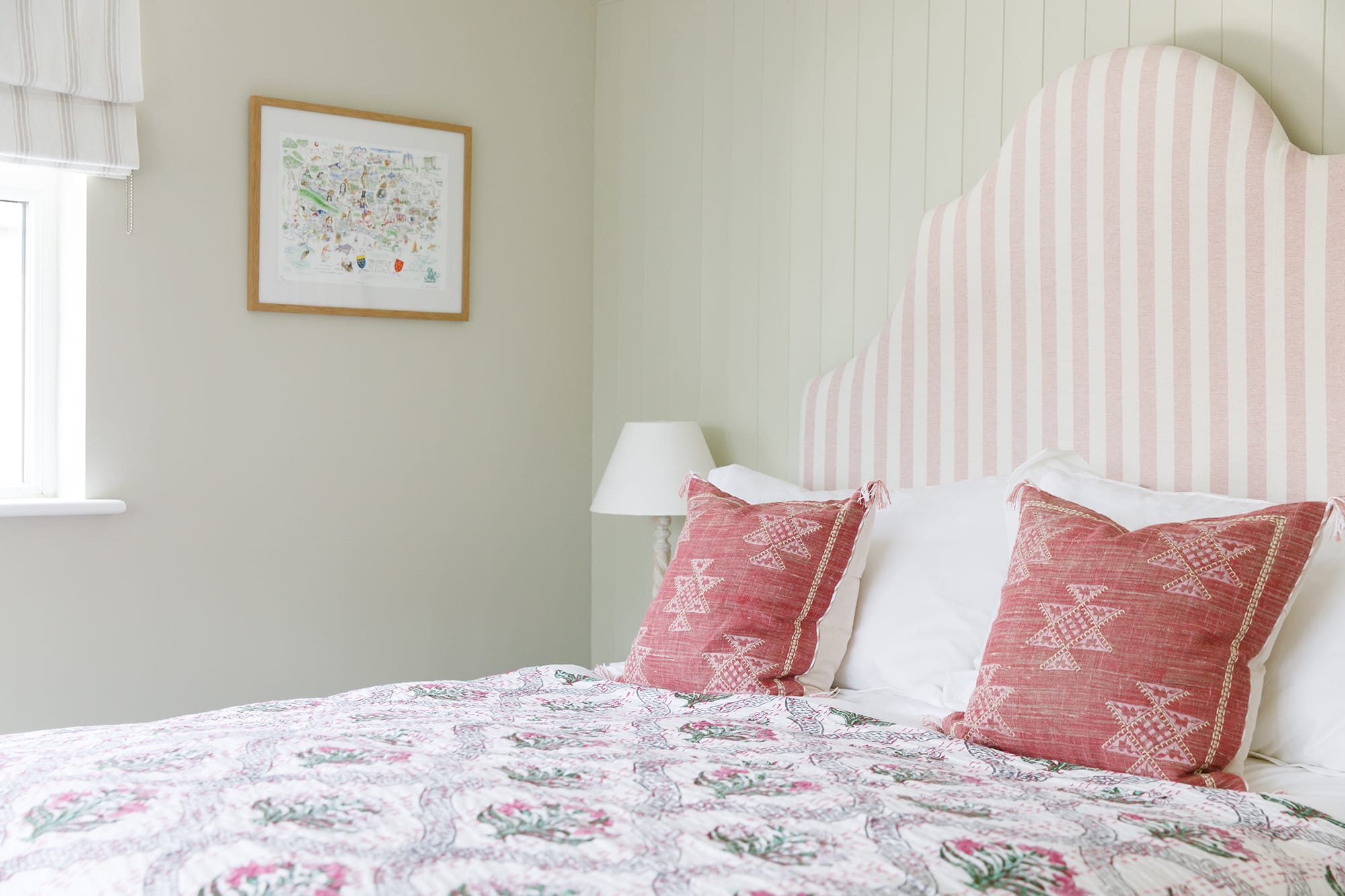 Comfy pillows and finest Egyptian cotton bedding can be found in all our bedrooms.
