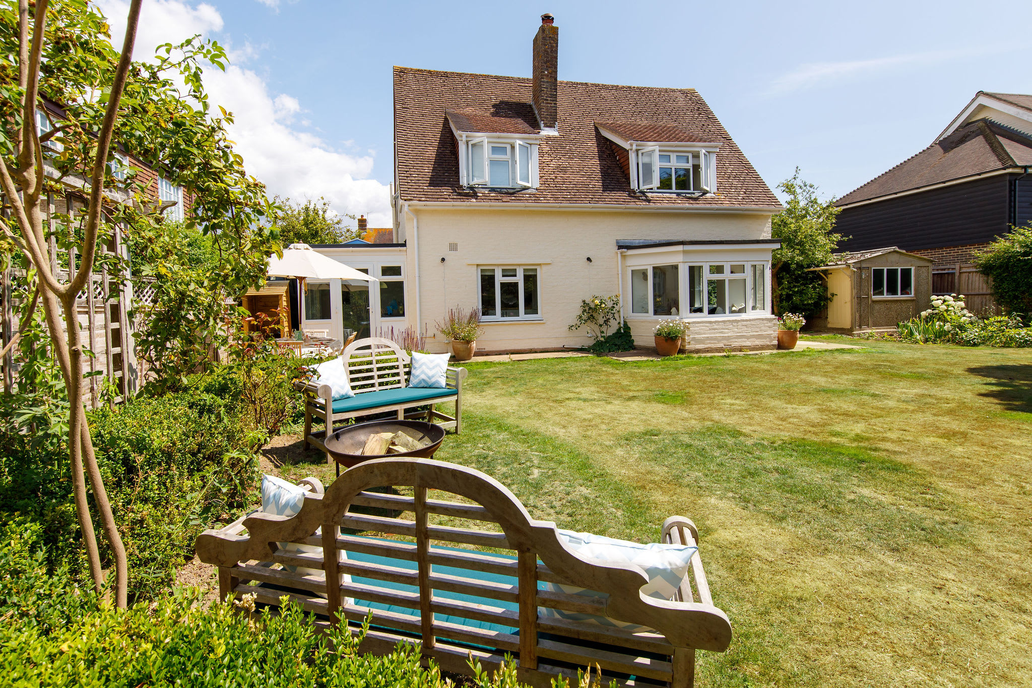 Fully enclosed rear garden for children and dogs to make the most of.