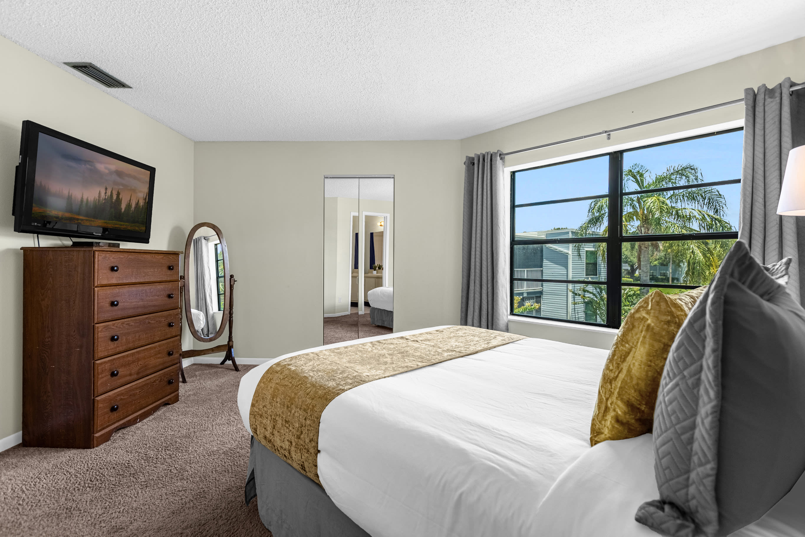 Master Bedroom with Window View