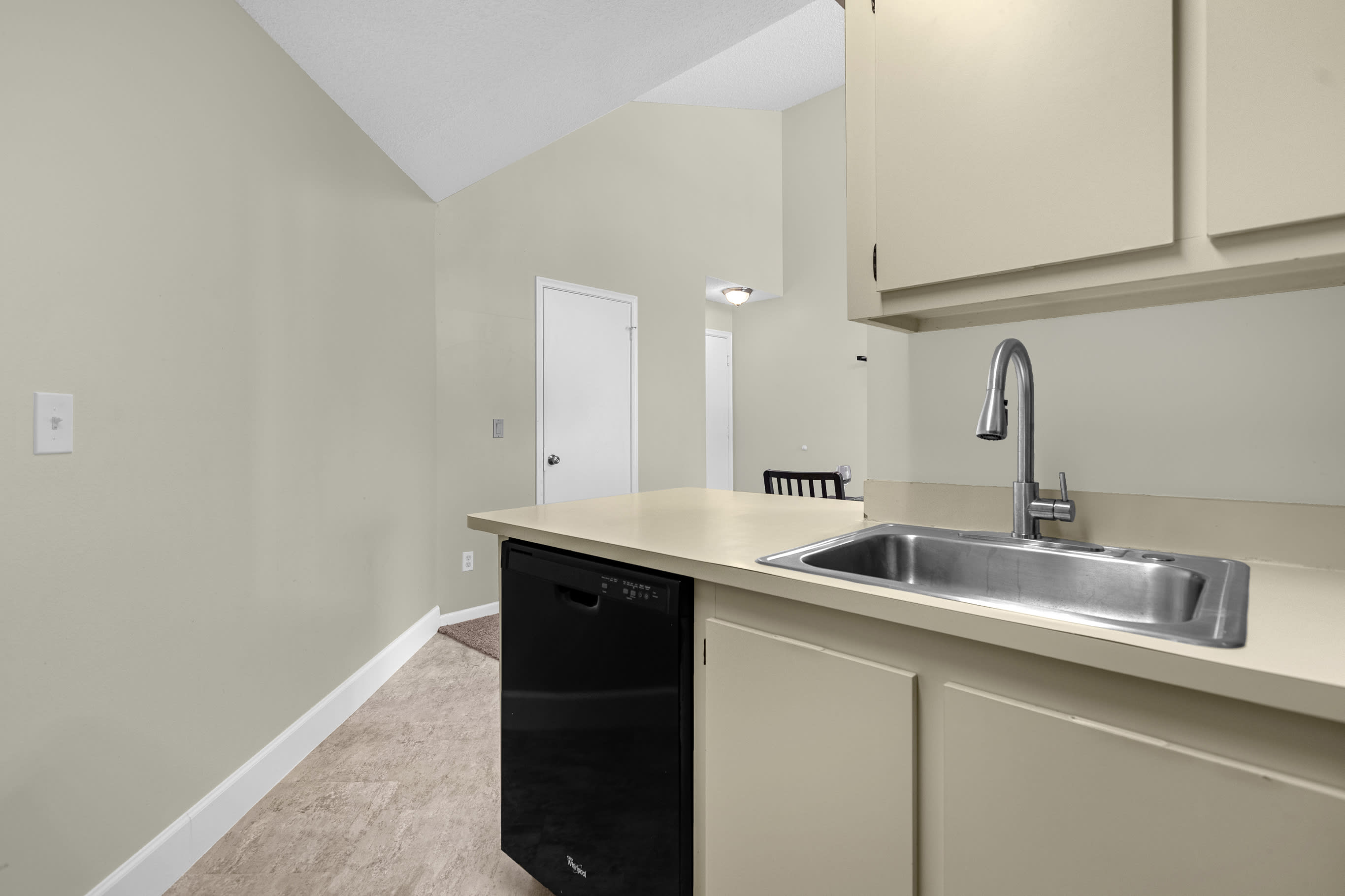 Open Concept Kitchen with Dishwasher