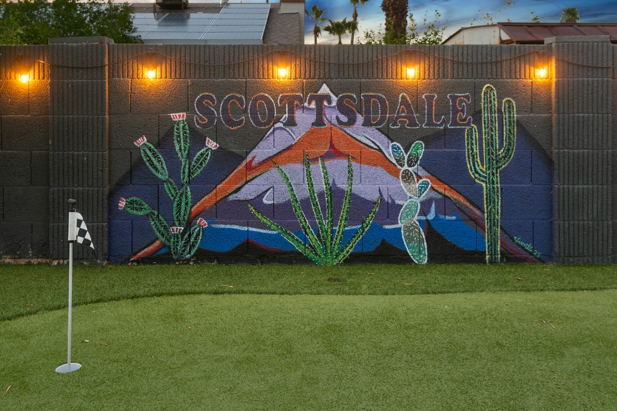 Beautiful Scottsdale Mural done by a local muralist