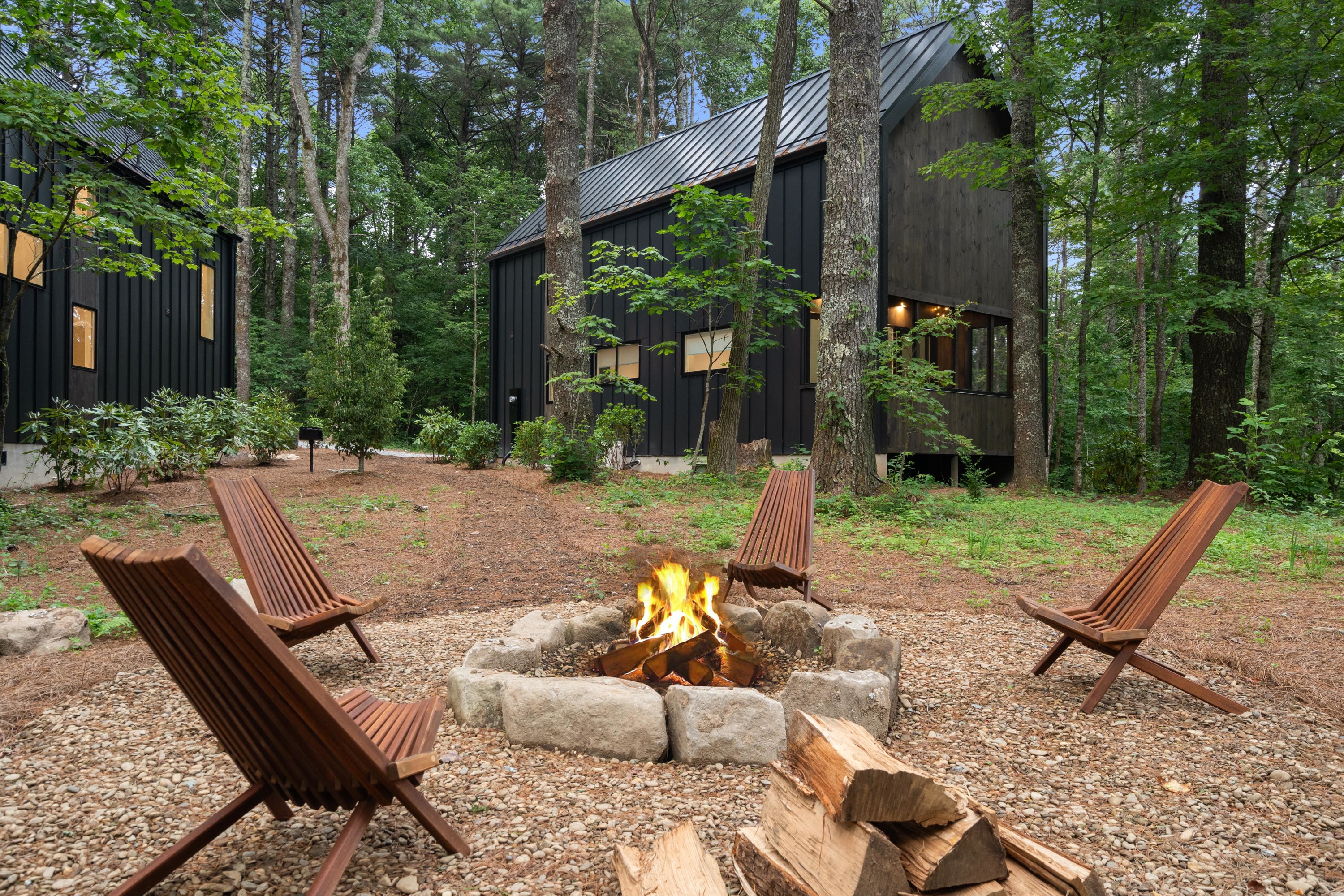 Modern 2BR Cabin near Highlands · Fire Pit & Forest Setting in Highlands, NC