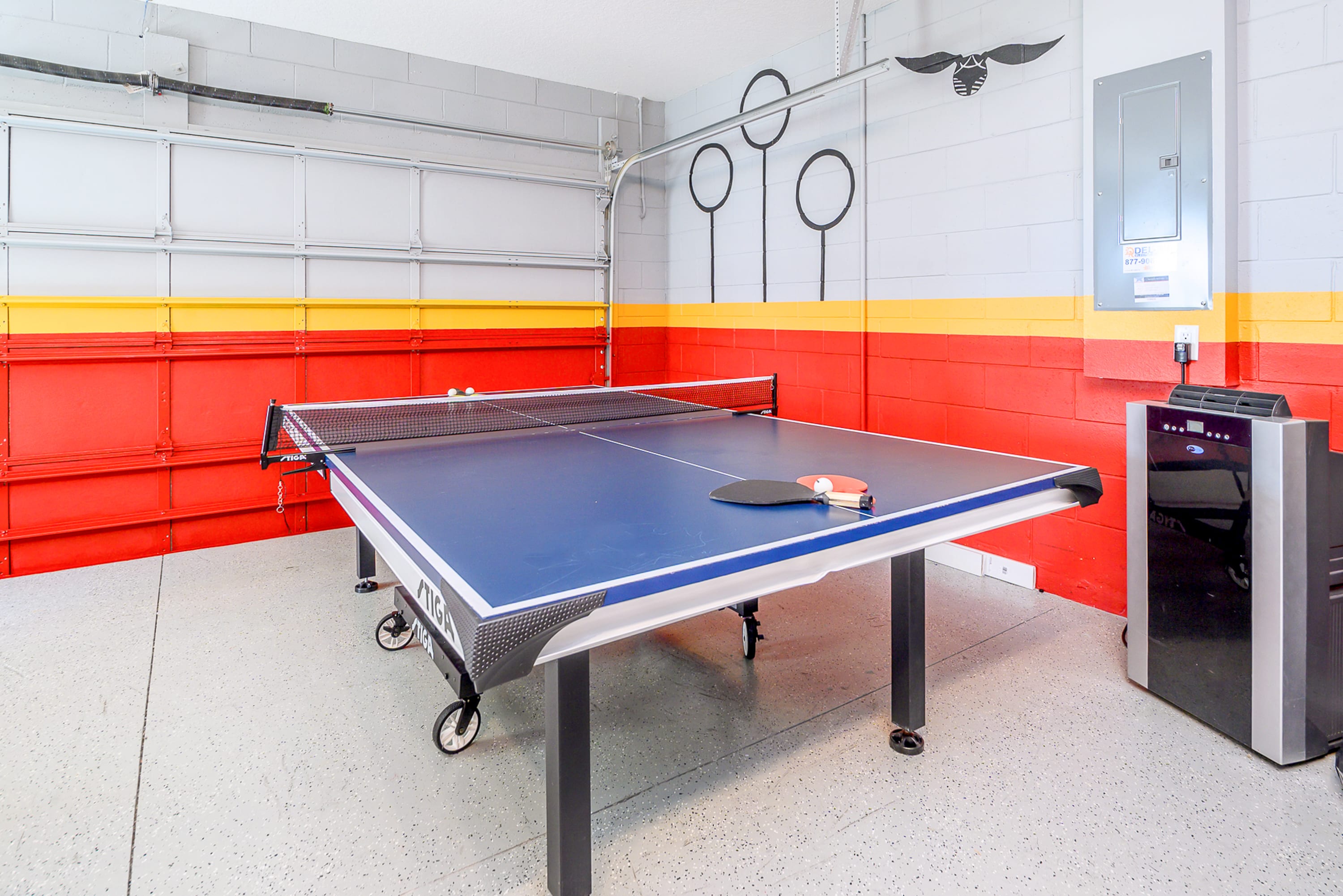 Private Games Room with Foosball, Arcade Games, Table Tennis and Big Screen TV