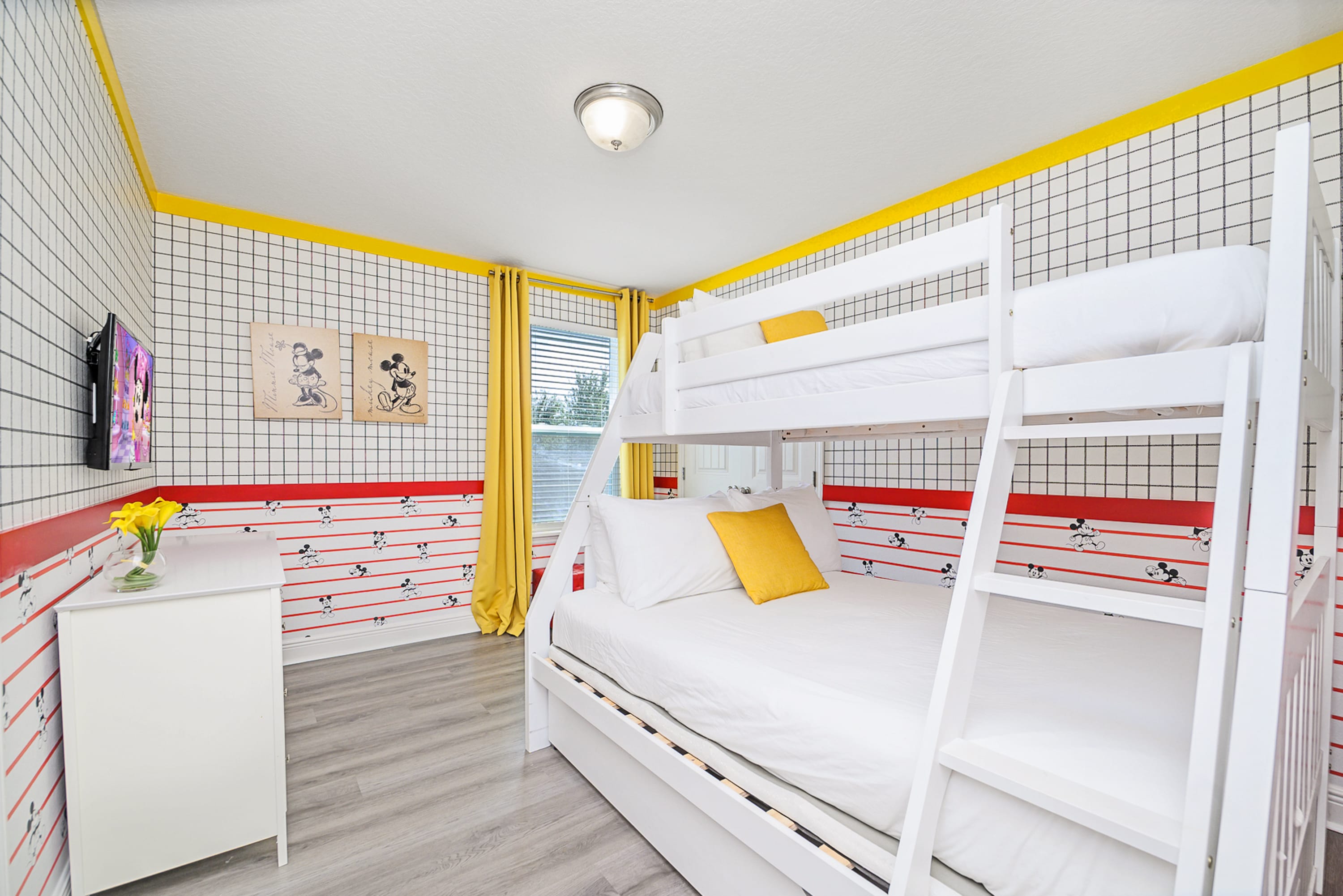 Mickey Mouse Room with Bunkbed