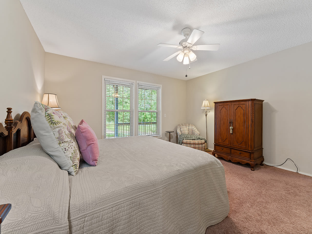 The primary ensuite has a king and private bathroom