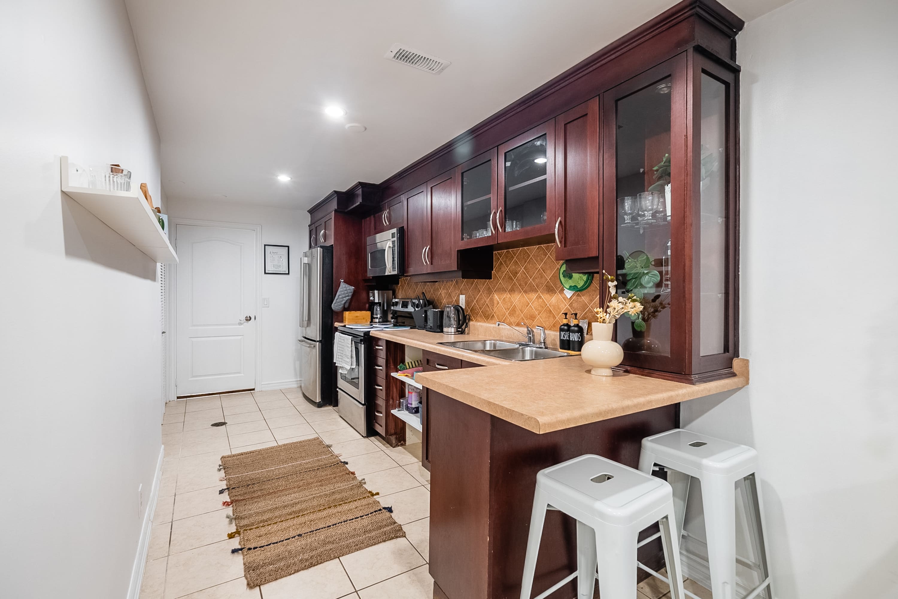 Additional Bar Seating in the Kitchen