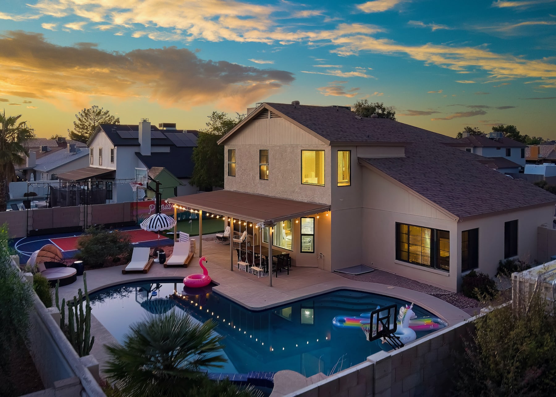Peoria Paradise at Sunset!