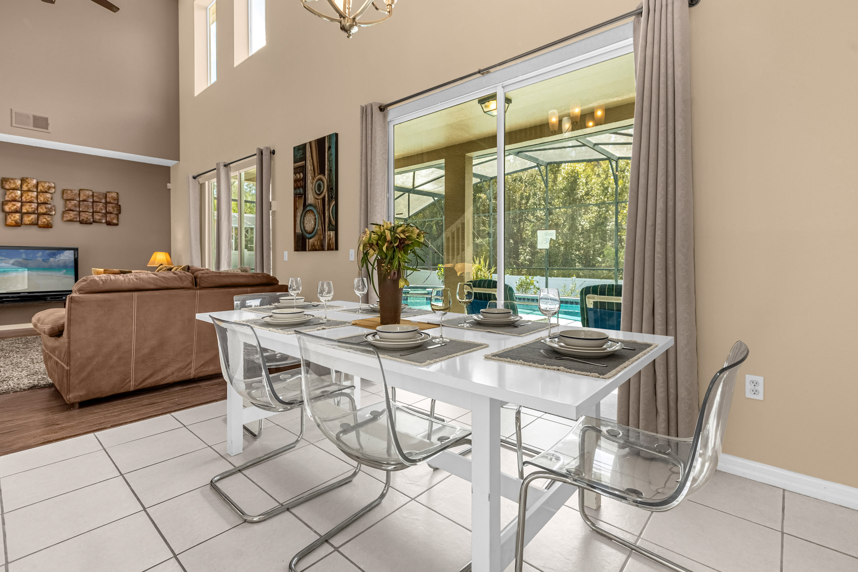 Kitchen dining table with space for 6