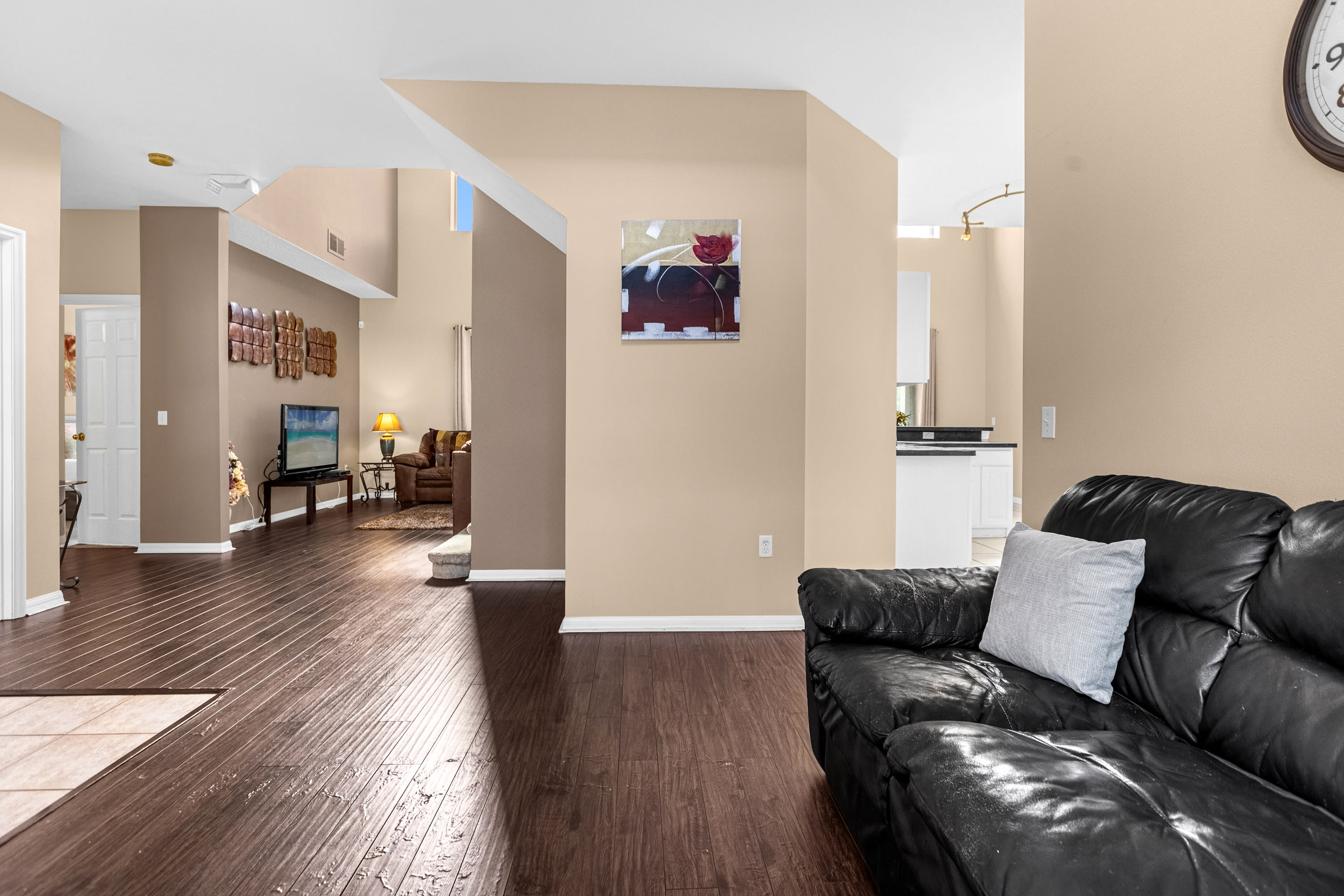 Spacious Living Area Perfect For Family Gatherings With Garden Views