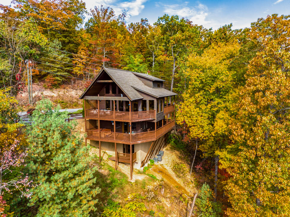 TWO decks with panoramic mountain views
