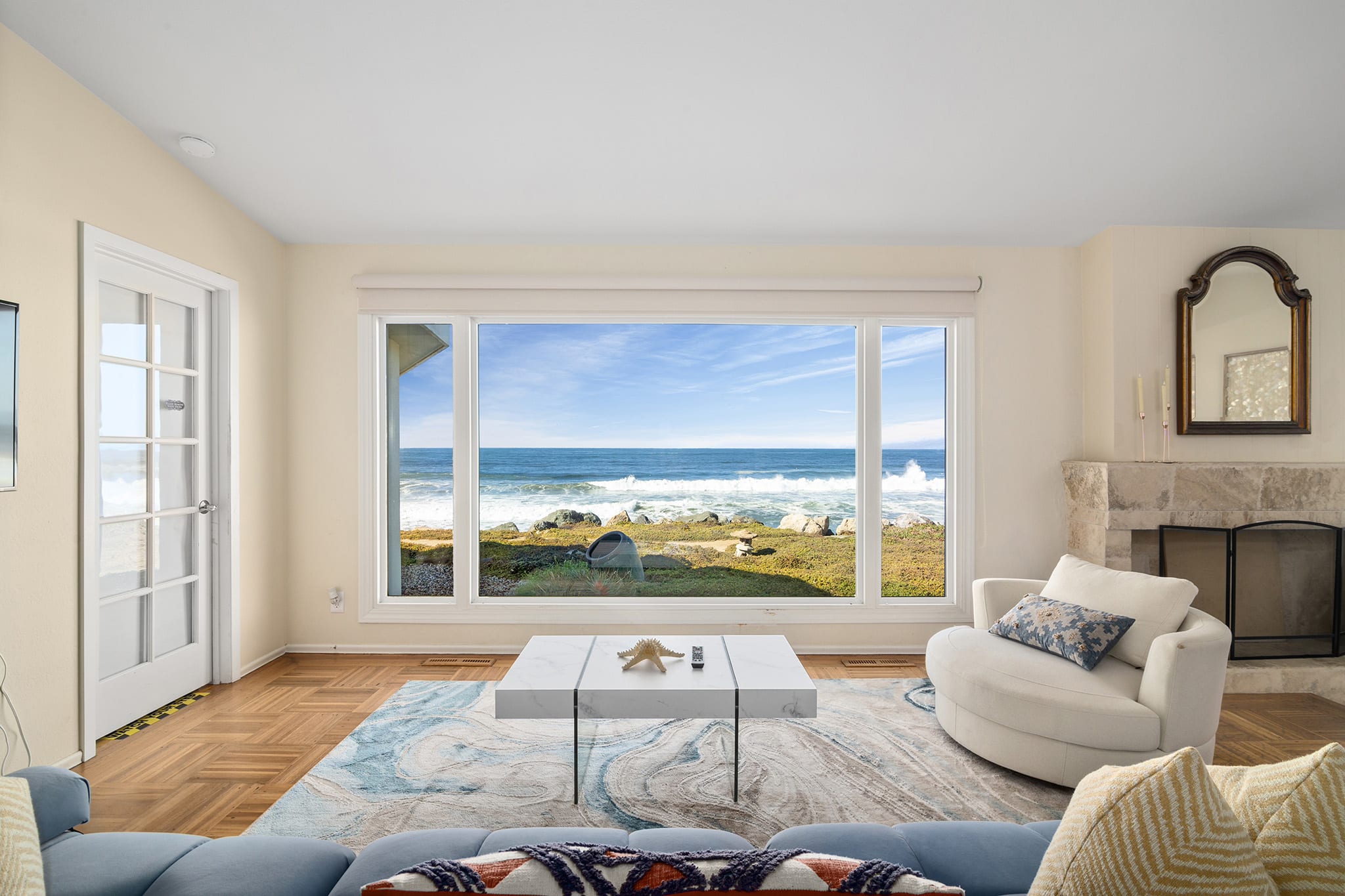 Ocean Front View from Living Room