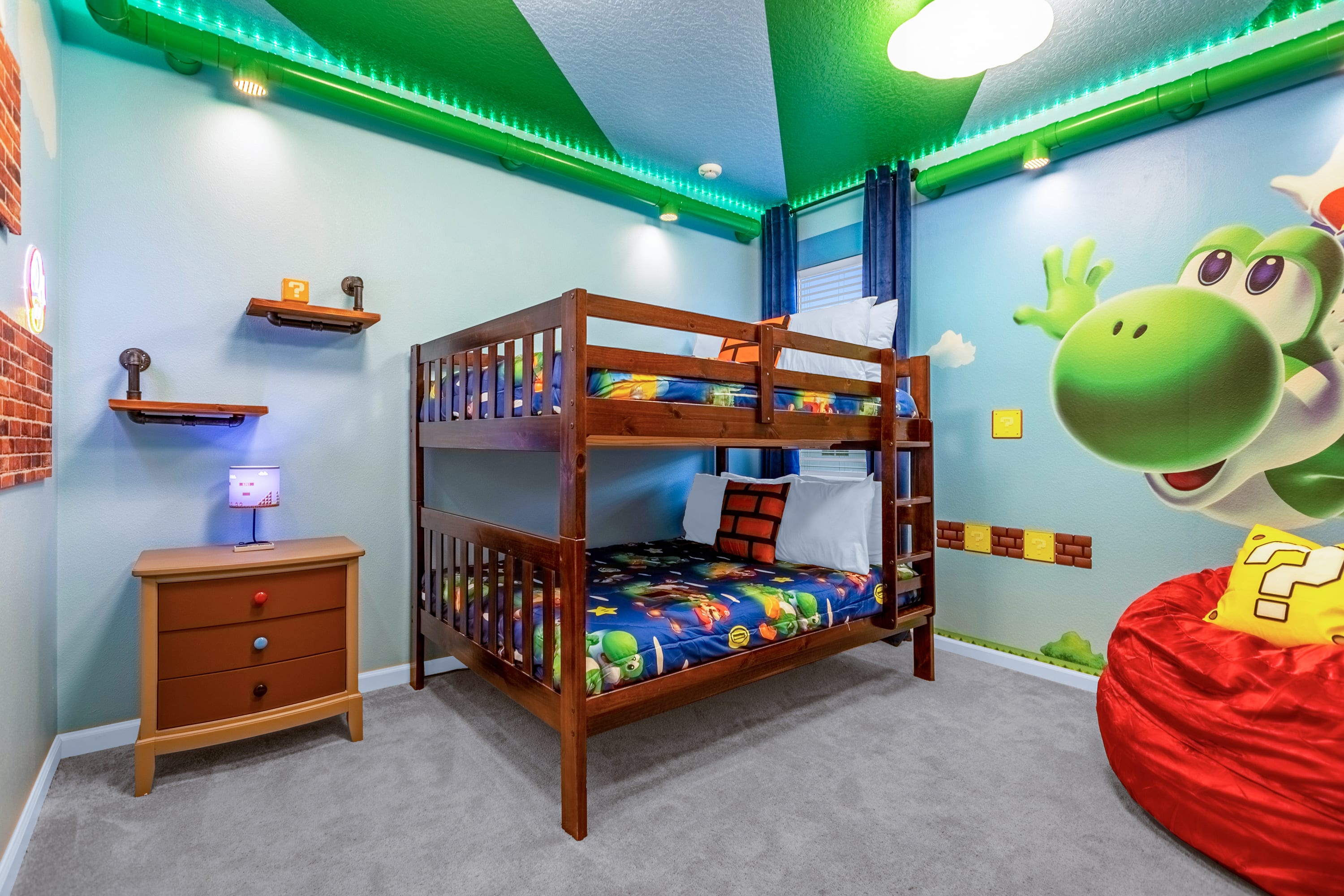 Kids will love the theme bedrooms!