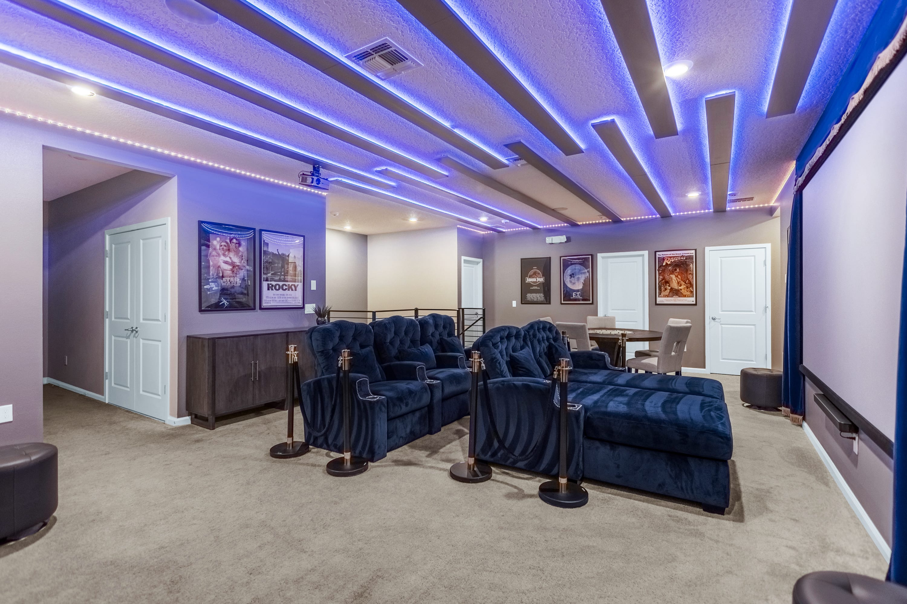 In Home Movie Theatre and Games Room