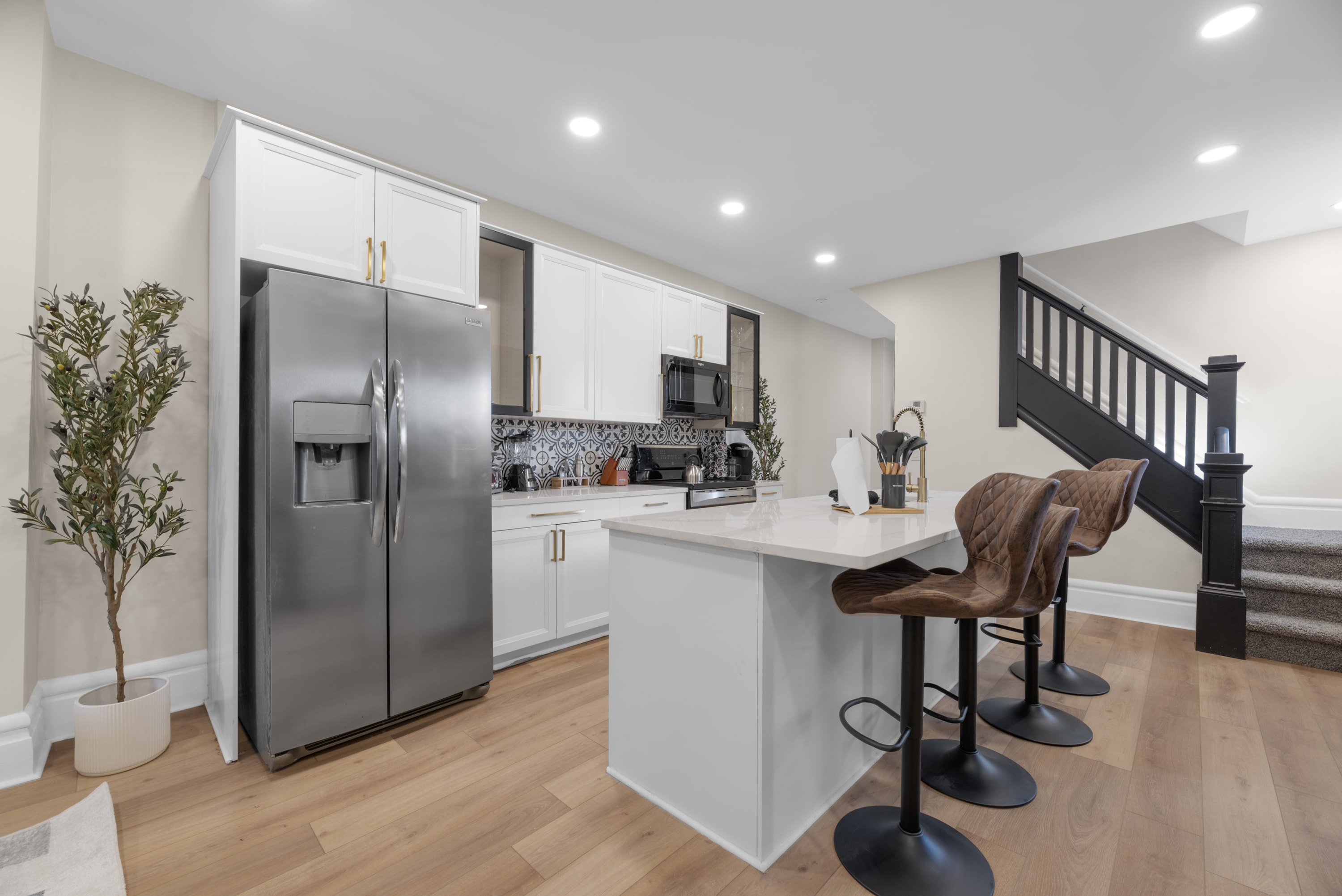 Fully stocked kitchen