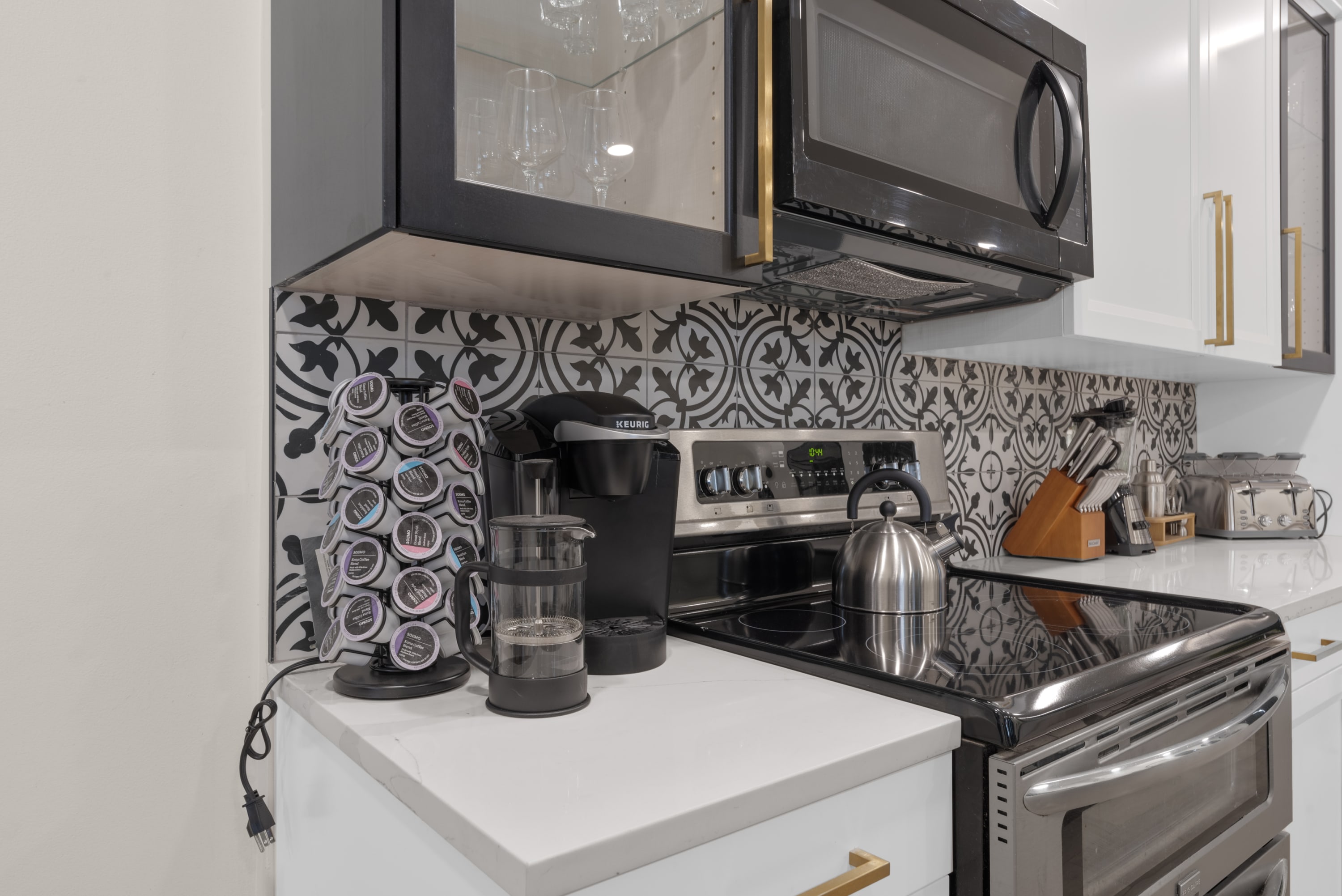 Fully stocked kitchen