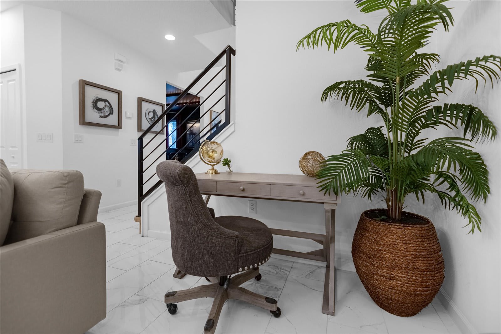 Stay Productive In This Dedicated Workstation With A Garden View