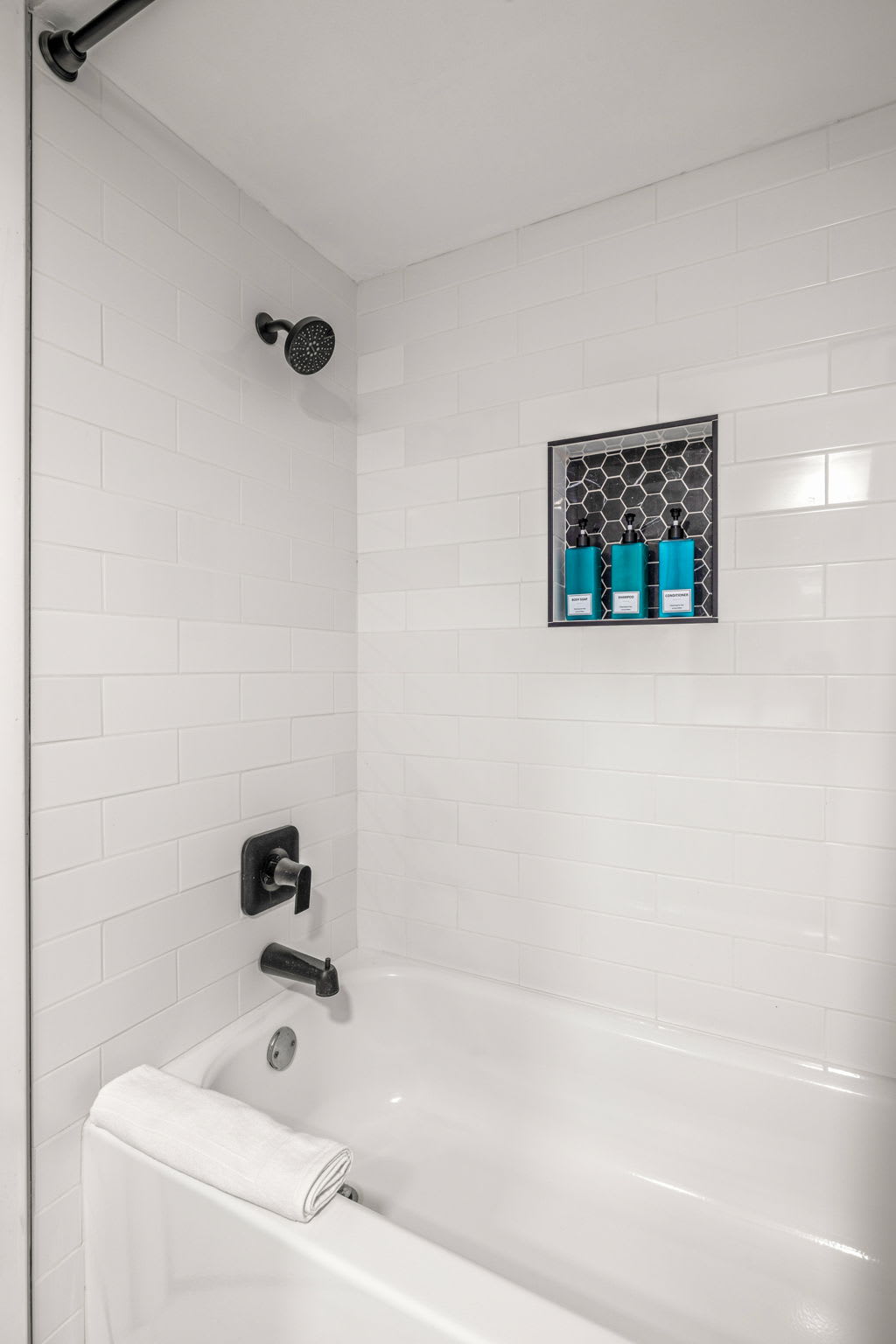 Full bathroom with tub/shower combo