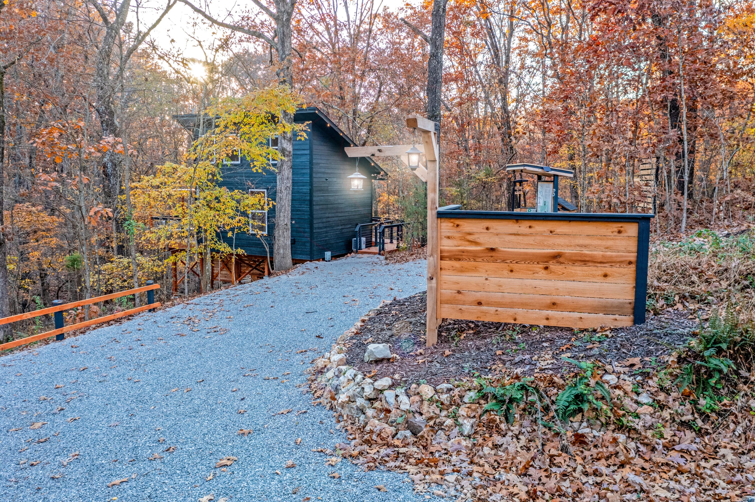 Built as an accessory dwelling, the cabin is about 300 yards from the primary residence yet is fully private!