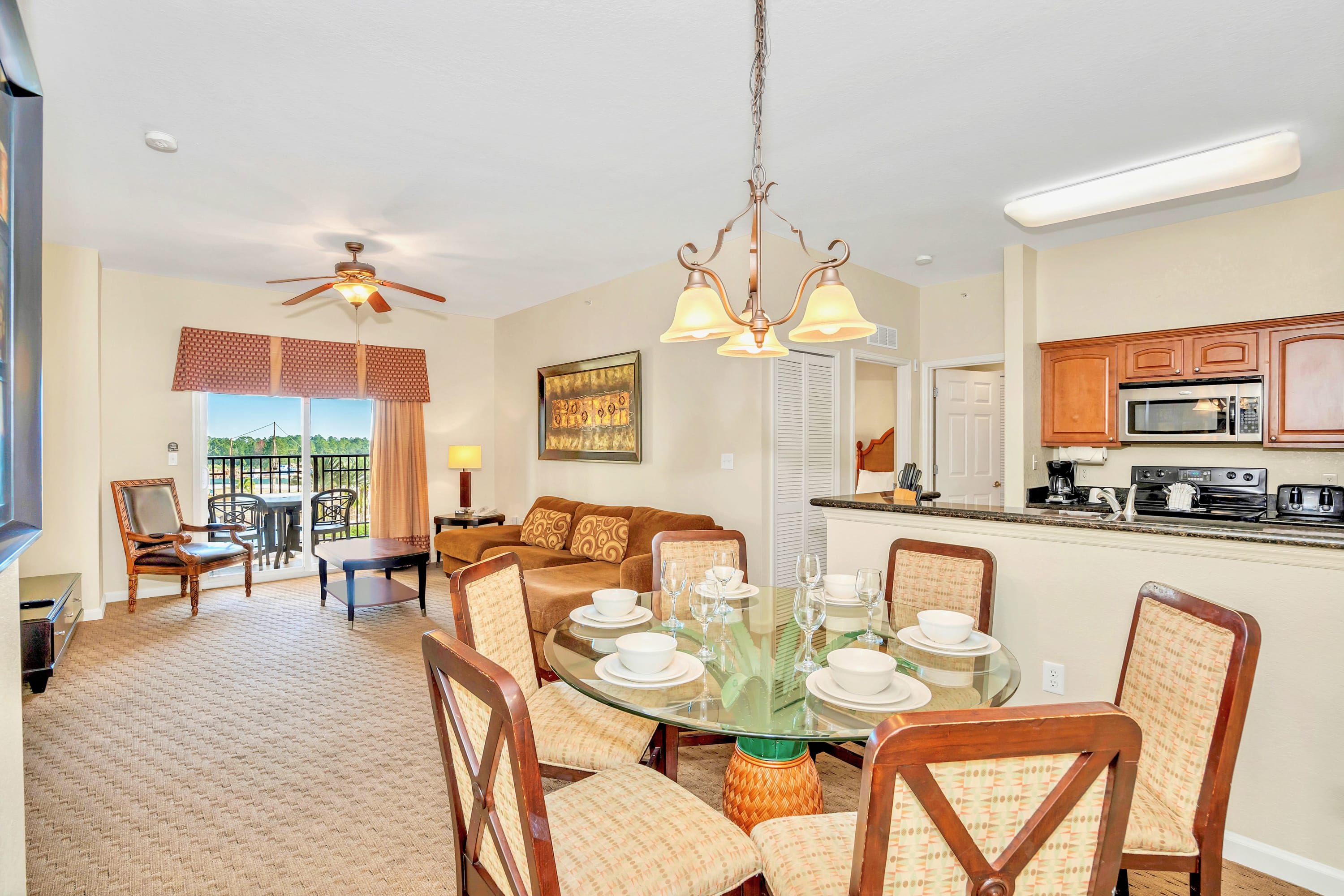 Elegant Dining Area For Six With Easy Access To The Fully Equipped Kitchen