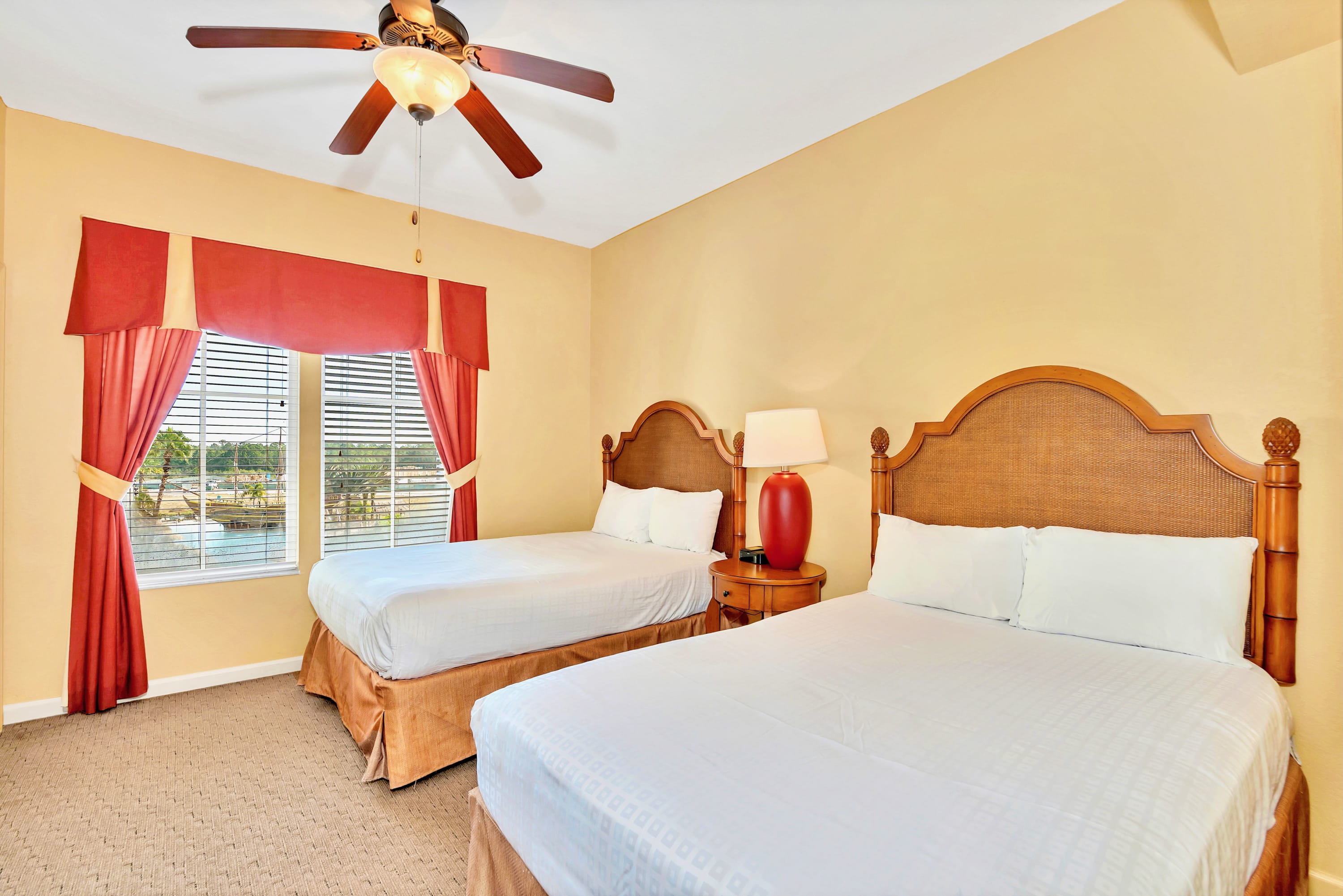 Spacious Second Bedroom Featuring Two Comfortable Full-Size Beds