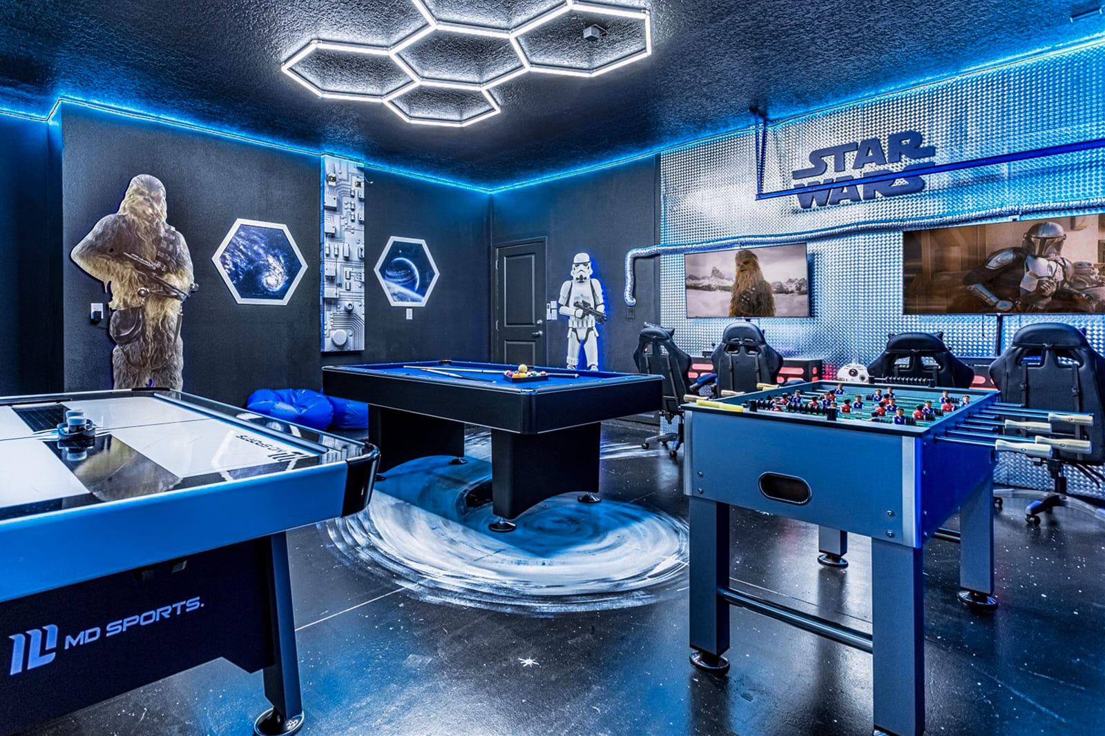 Awesome Games Room Cinema Theme Rooms and More Photo
