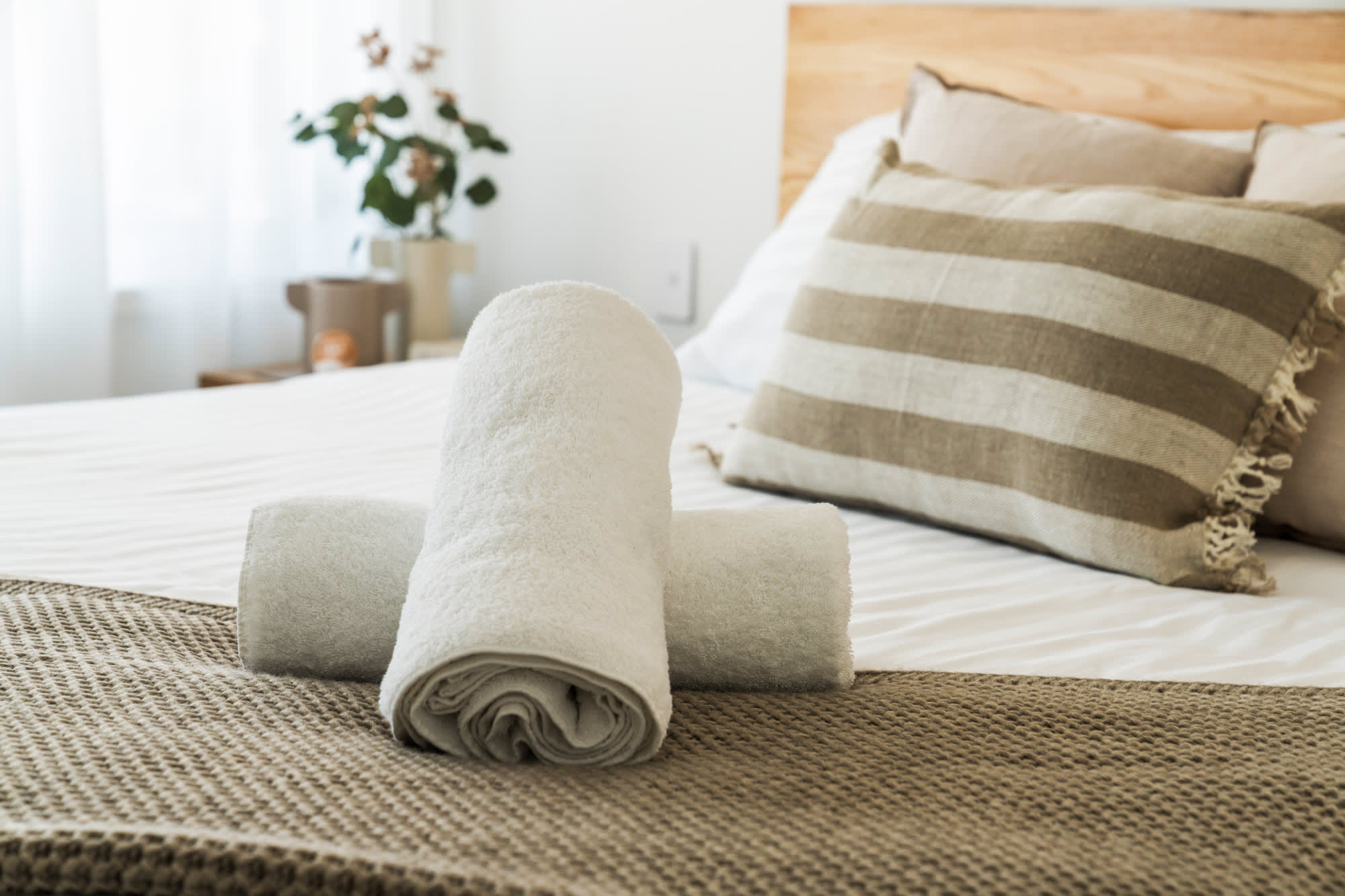 Fresh towels and linen