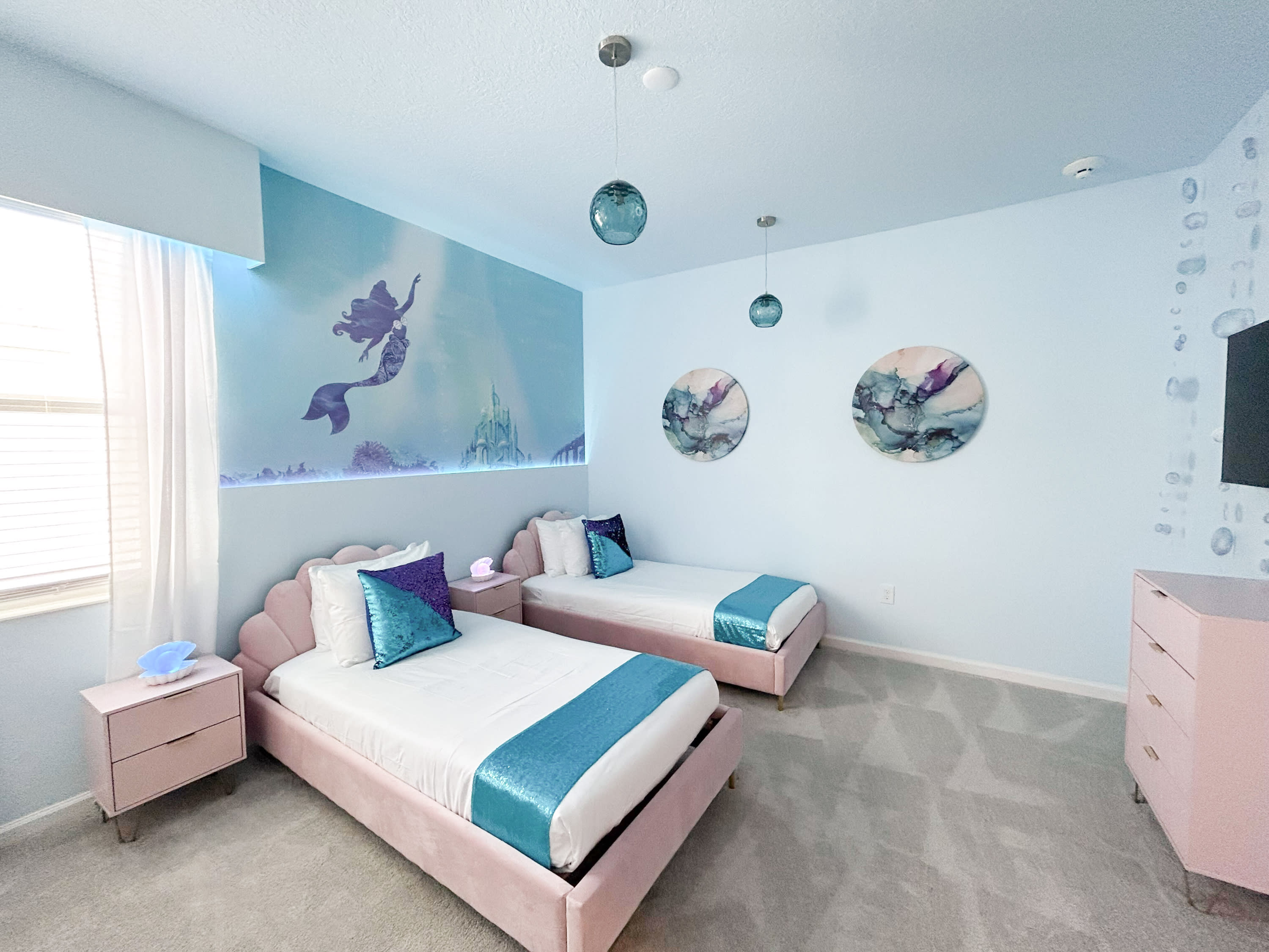 The Little Mermaid themed room