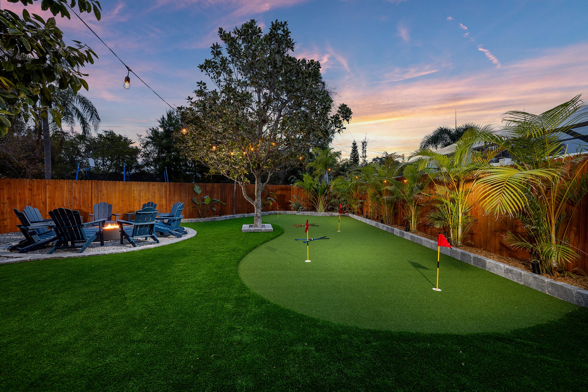Sit by the firepit or play a game of putt putt!