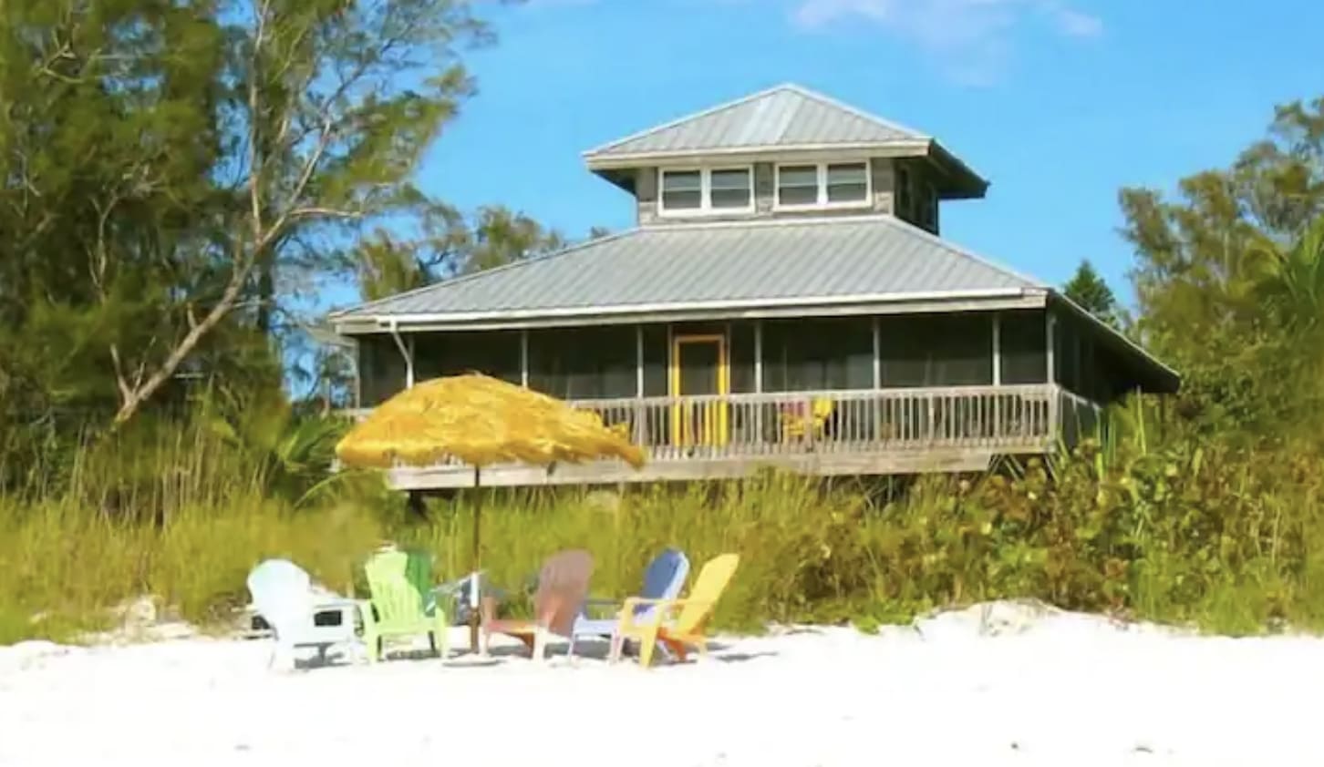 Coconut Hideaway: Beachfront Bliss!  Caribbean charm, dock and free kayaks! — Placida, FL — vacation rental