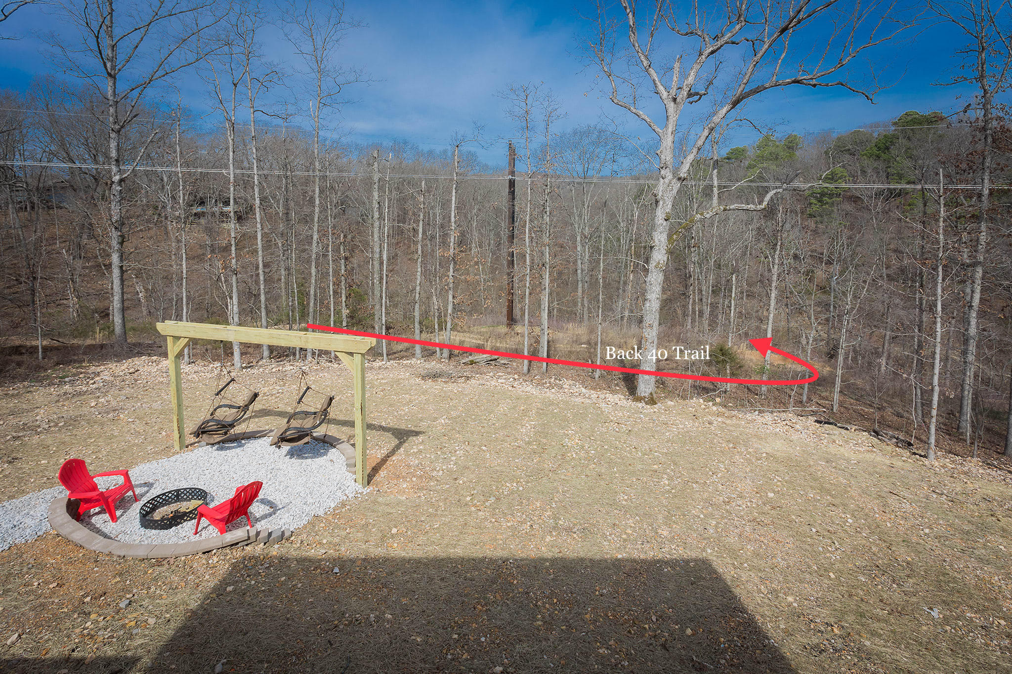 Backyard that connects to Tunnel Vision