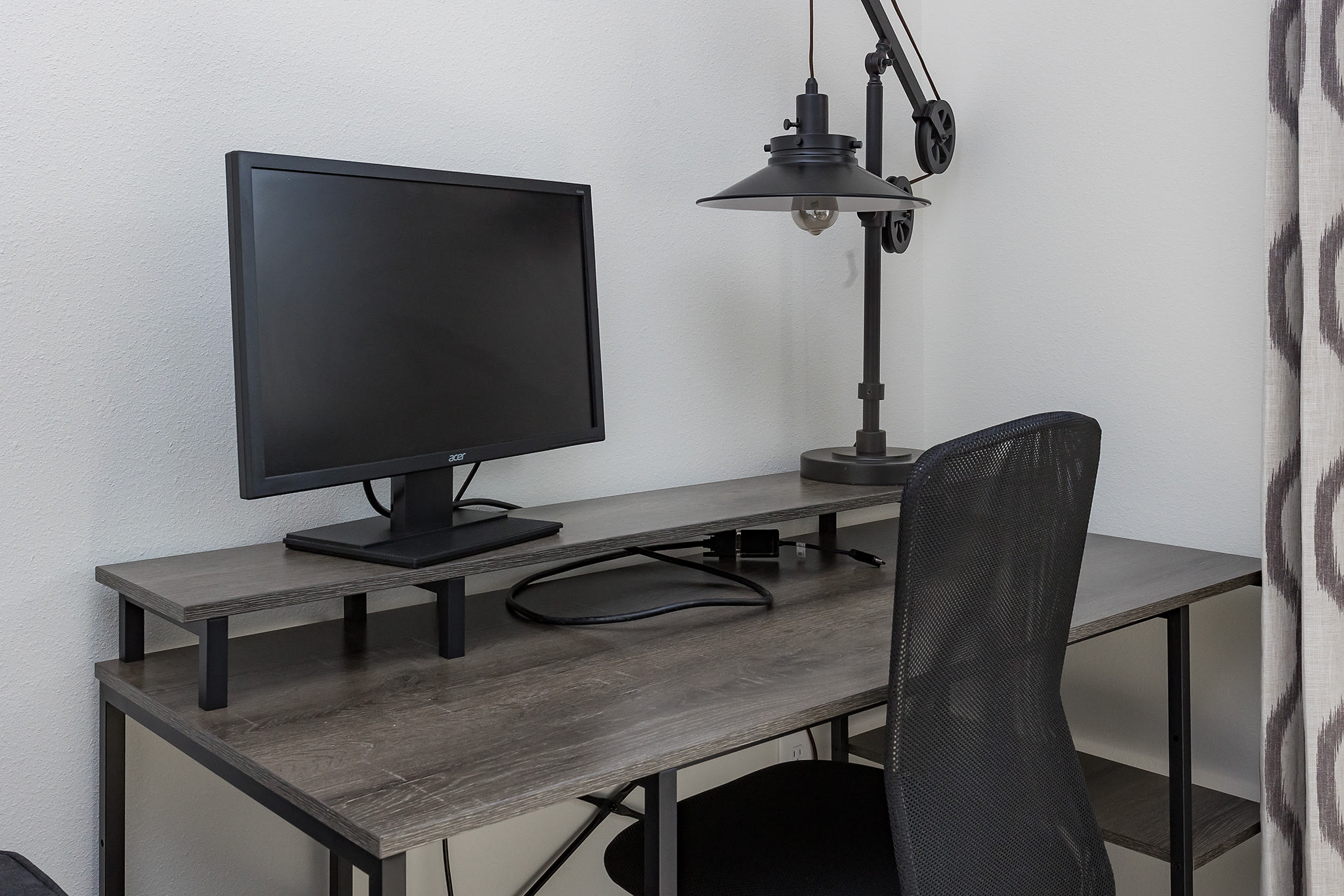 Dedicated work space in bedroom three
