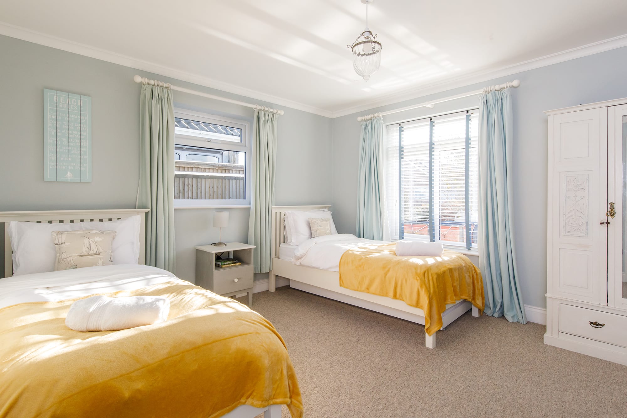 The twin room is perfect for siblings.