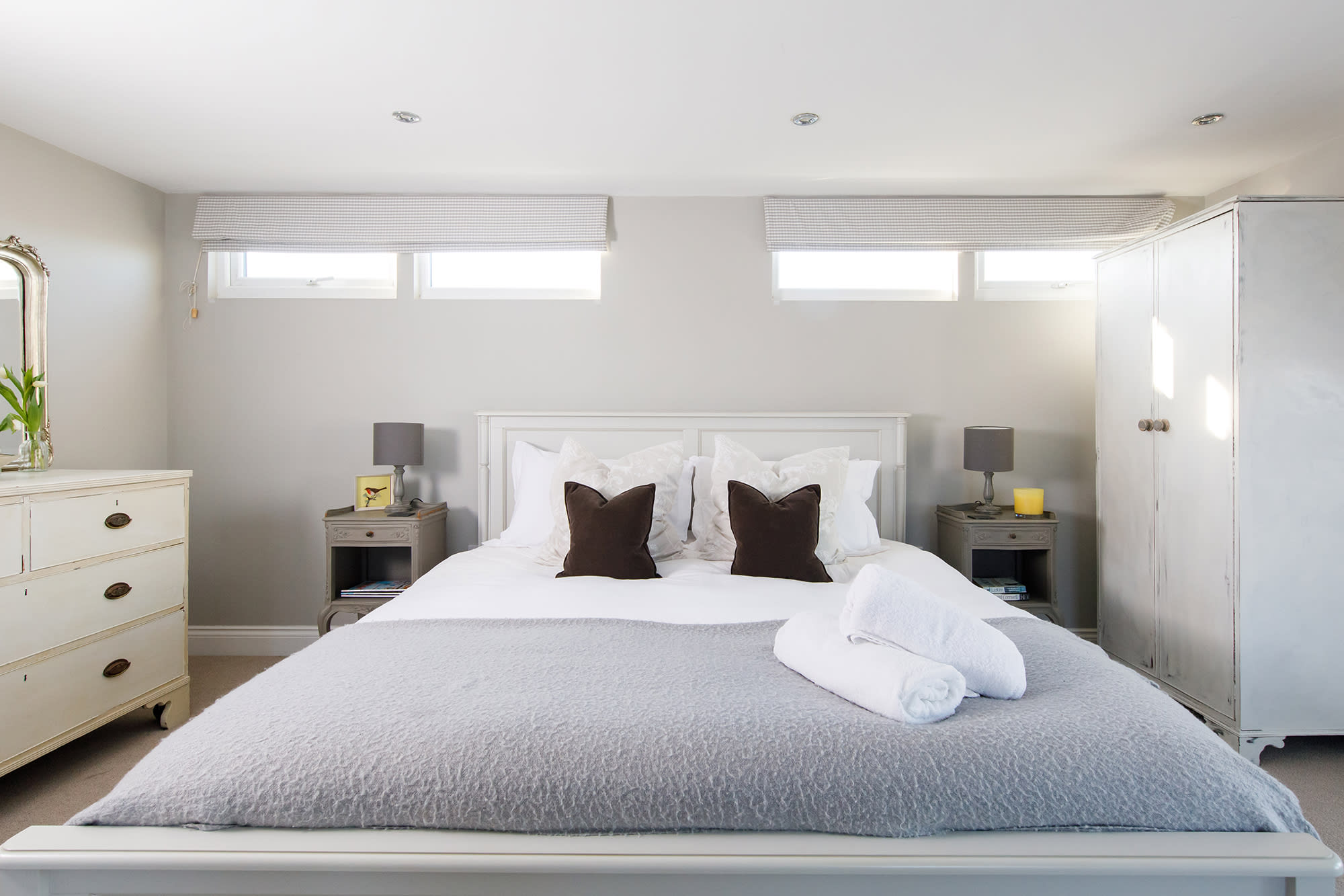 Expect a great night's sleep in the wonderful master bed.