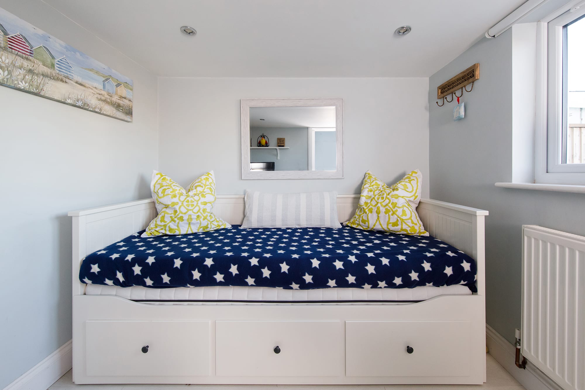 Relax on the day bed.