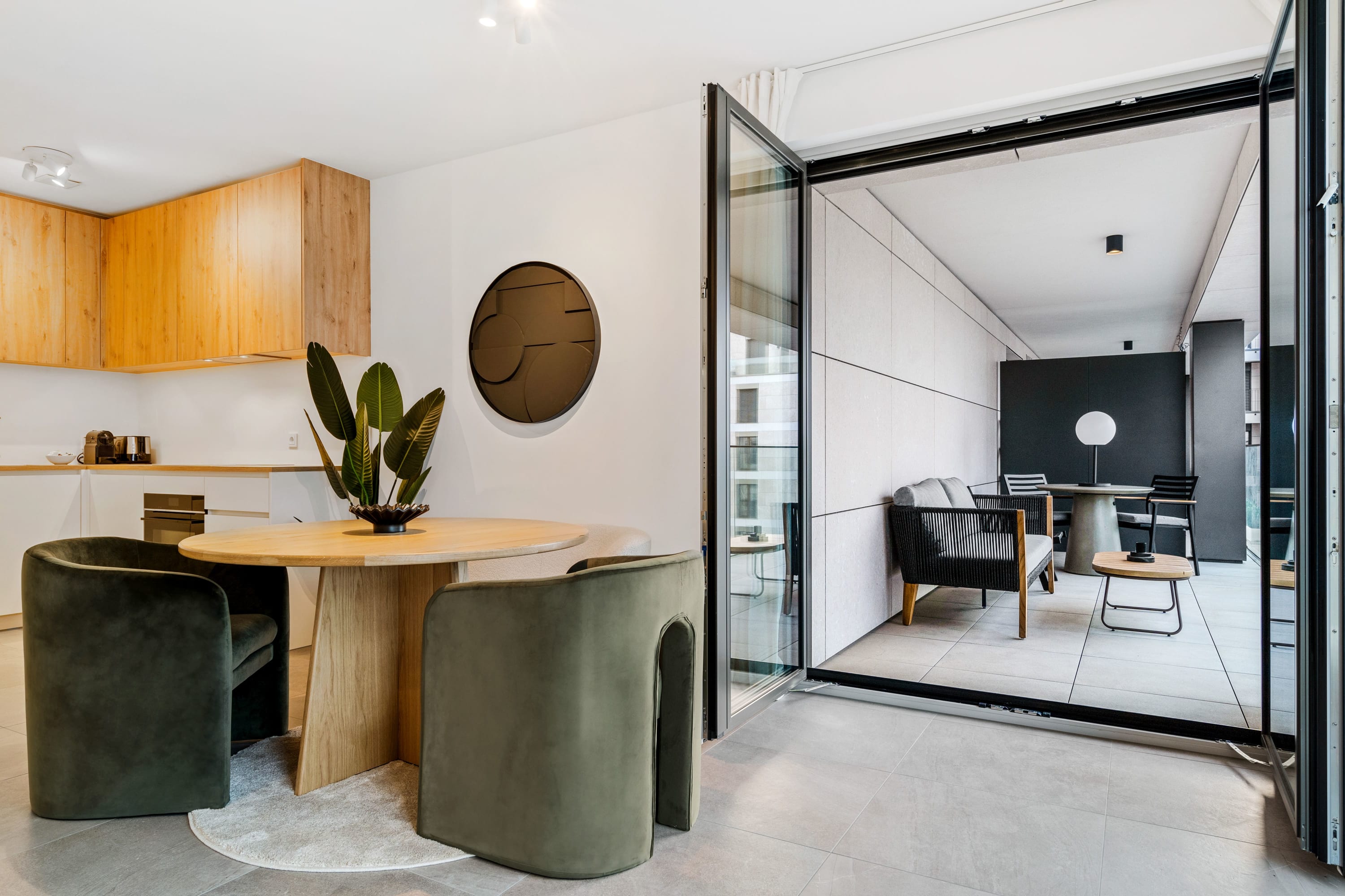 Seamless indoor-outdoor living for meals and relaxation at your leisure.