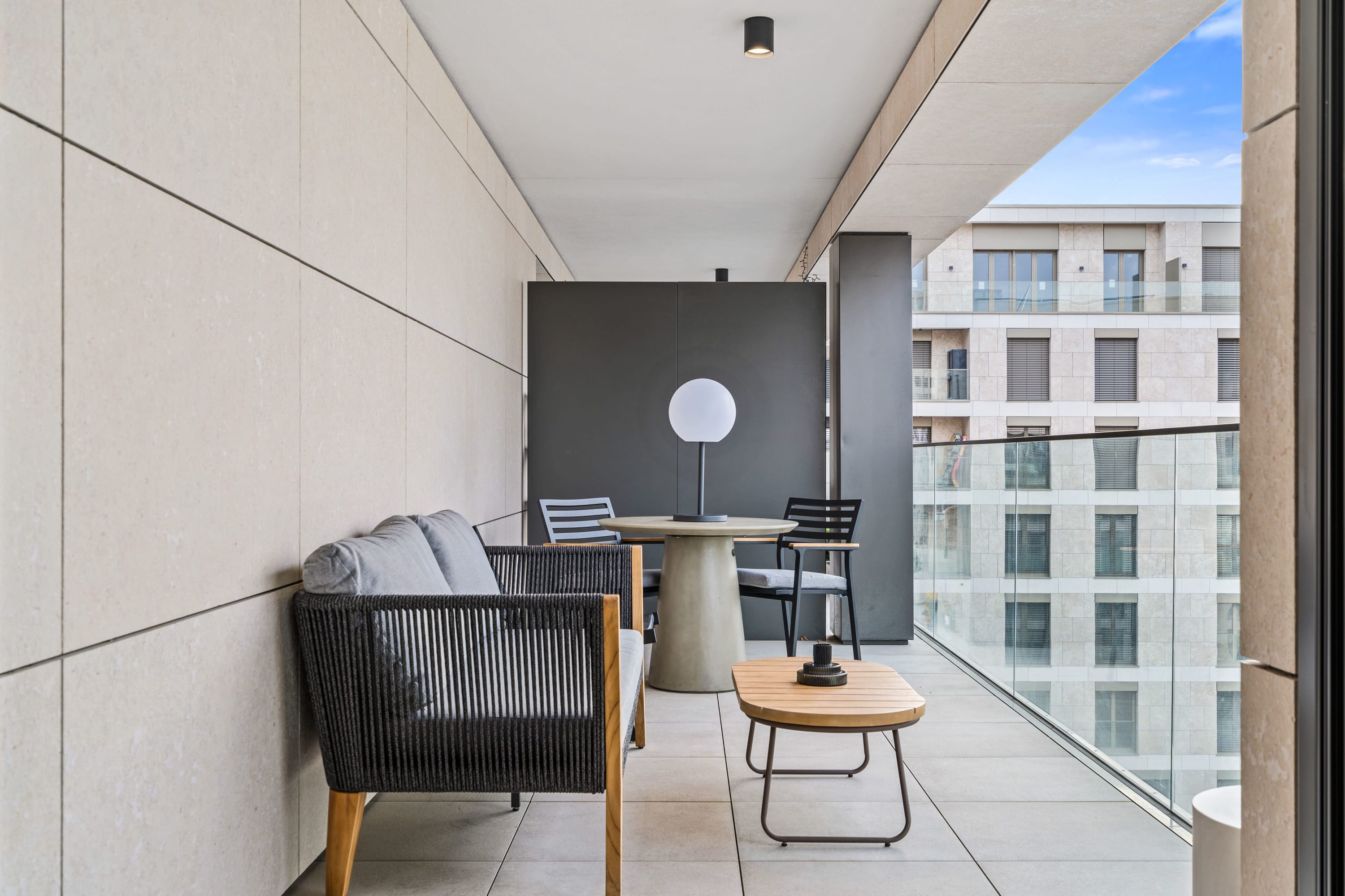City views and comfort—enjoy both from our stylish balcony seating.