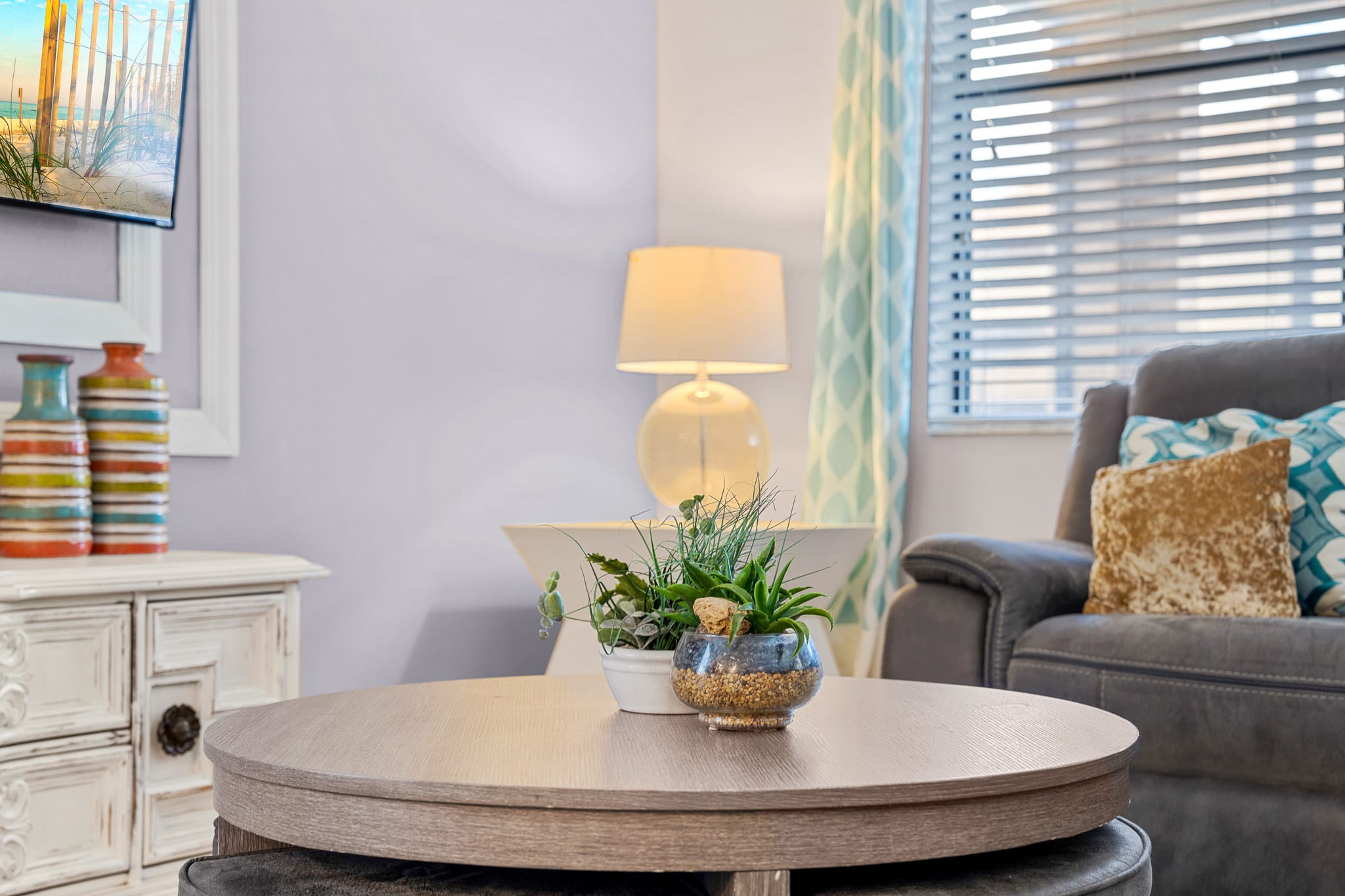 Breakfast table set for easy mornings and casual dining.
