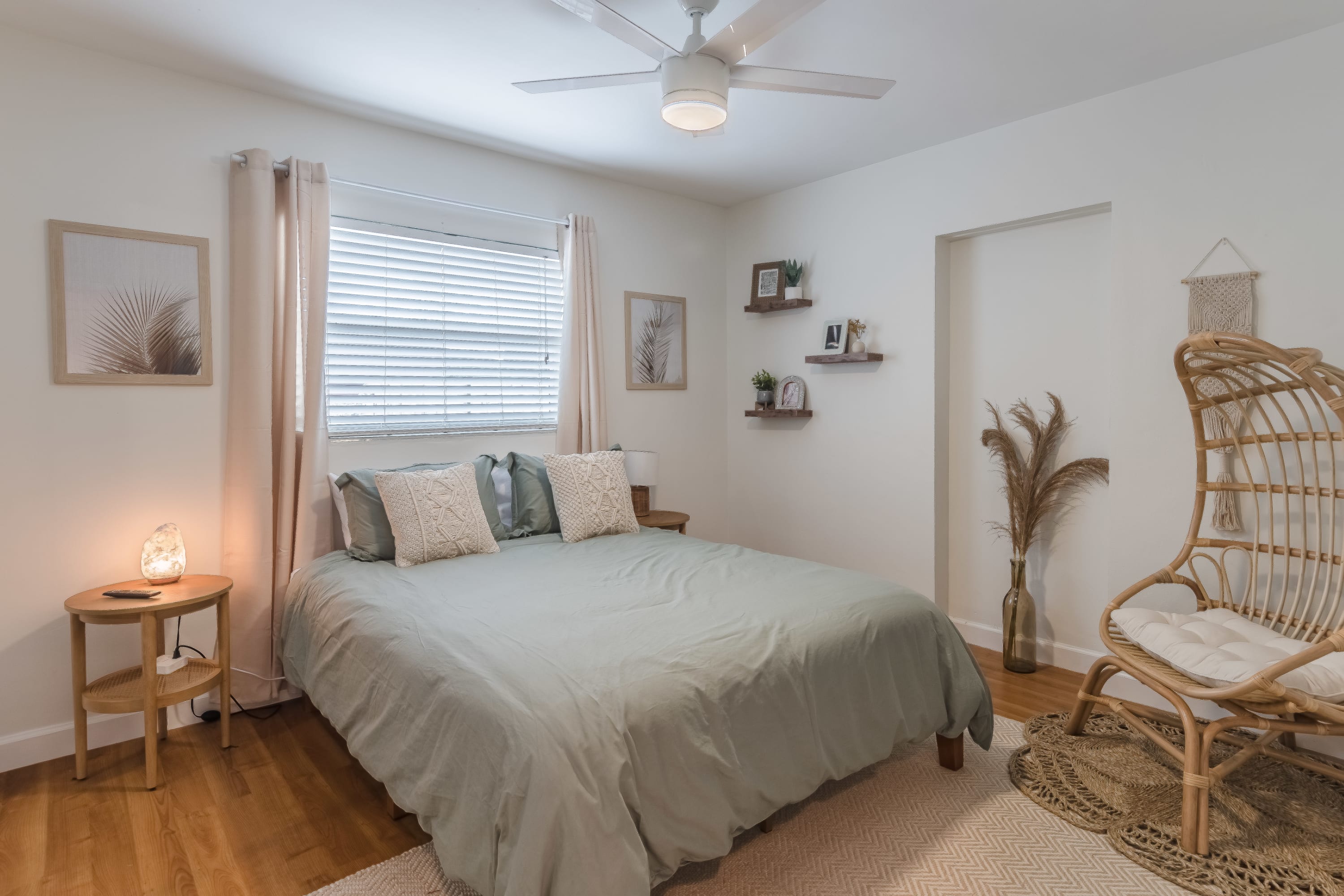 Another bedroom angle highlighting a peaceful, uncluttered setup