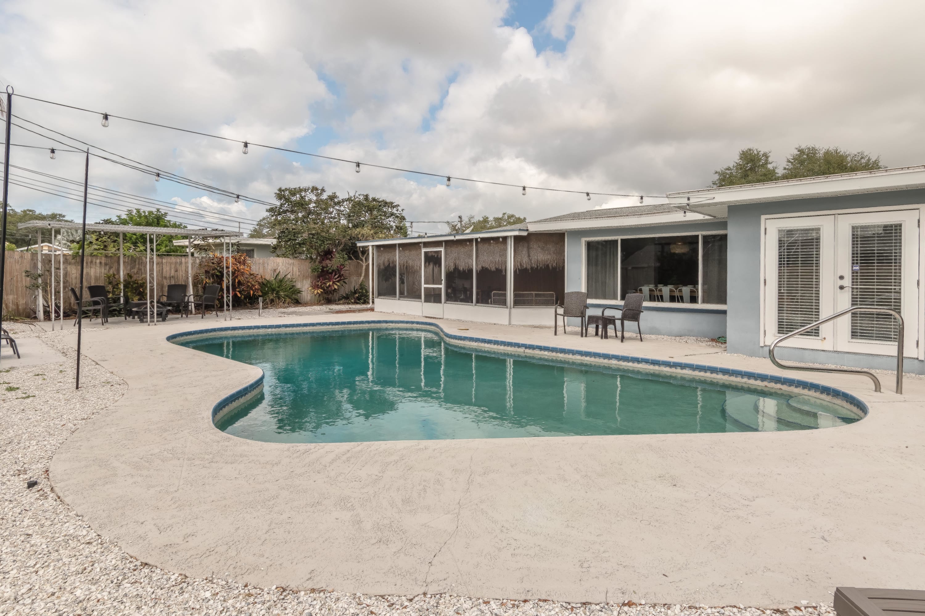 Another pool angle highlighting open space to relax