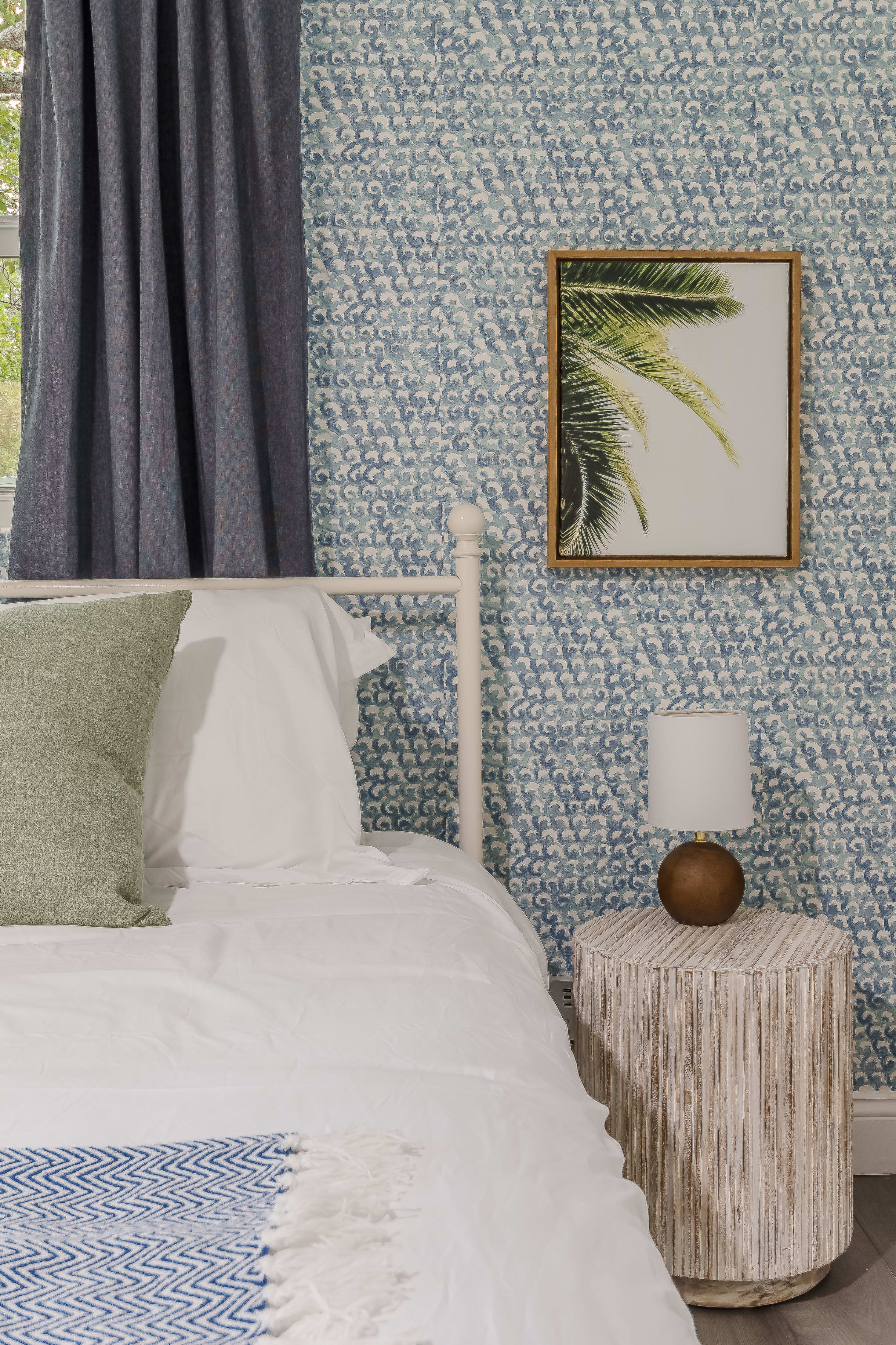 Bedroom w/ soft textures and classic styling for easy comfort.