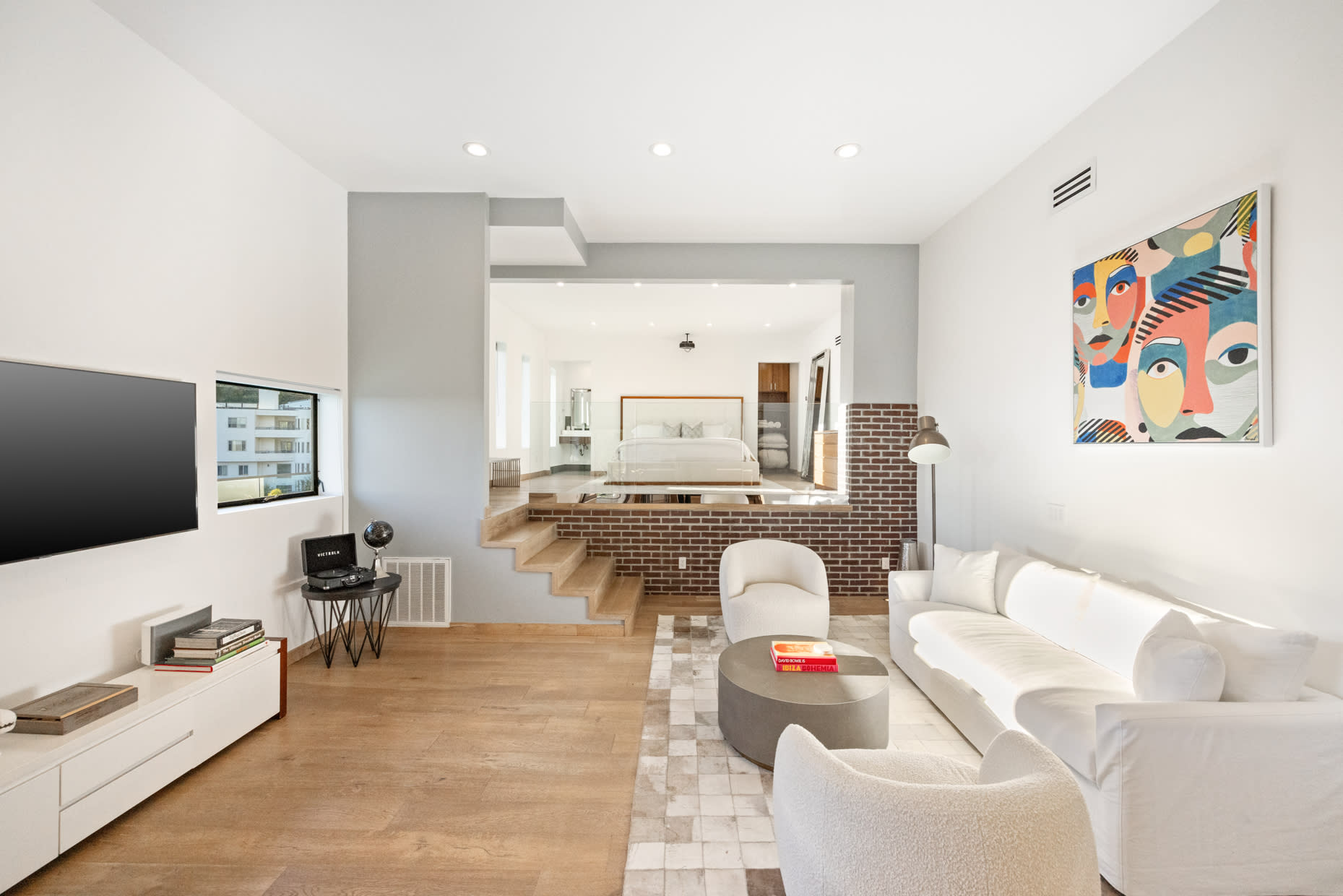 Recharge and rejuvenate in the opulent private living area of Guest Bedroom #3