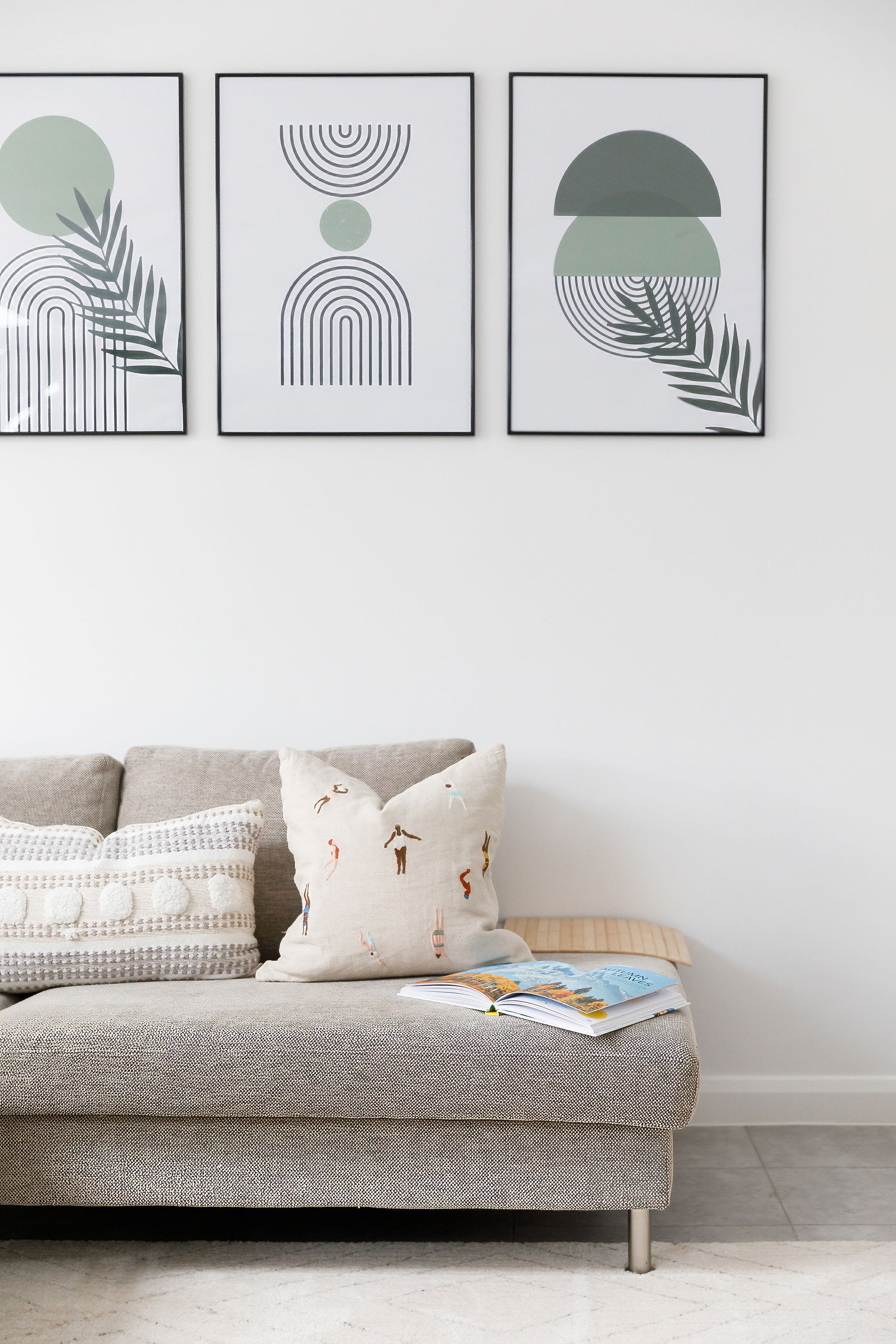 You will find serene art & reading material to help unwind.