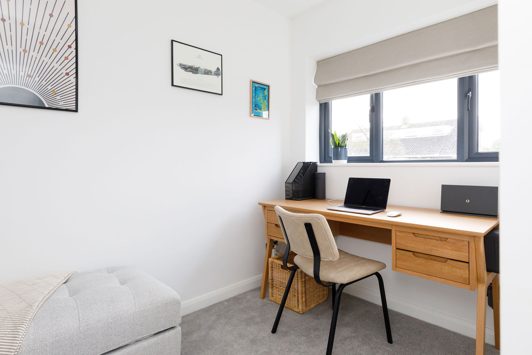 There is a small snug office situated downstairs..