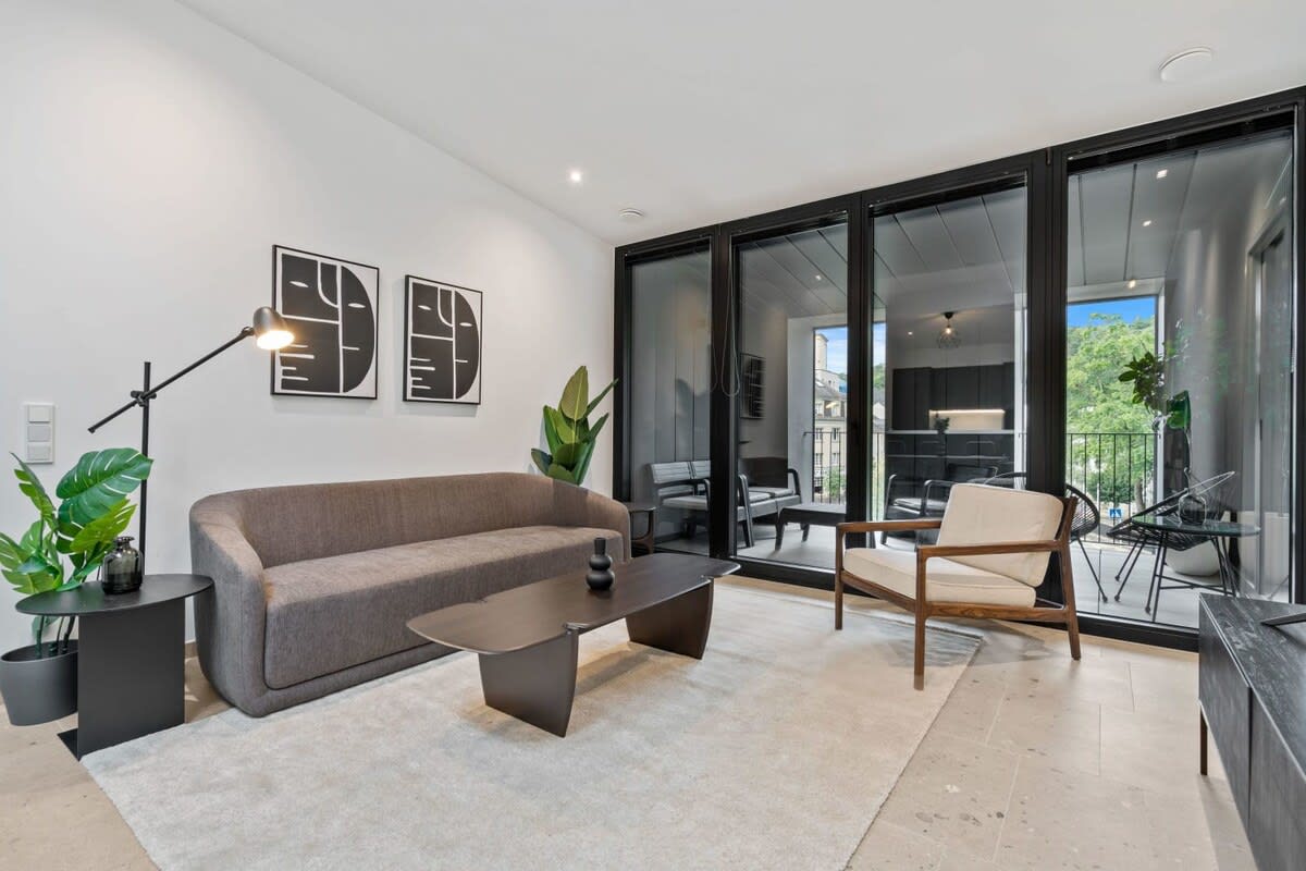 Stylish seating meets contemporary flair in your home away from home.