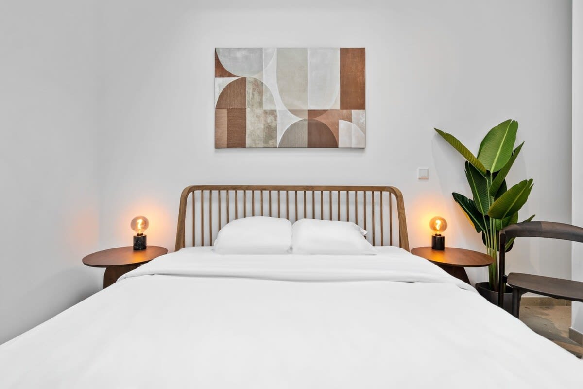 Dream easy in a space where contemporary style and tranquility reside.