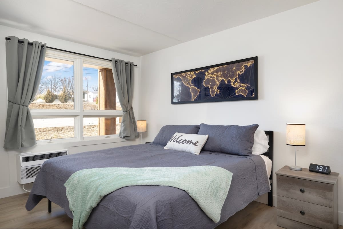 Natural light floods both King Suites. We also have provided blackout curtains in each room.