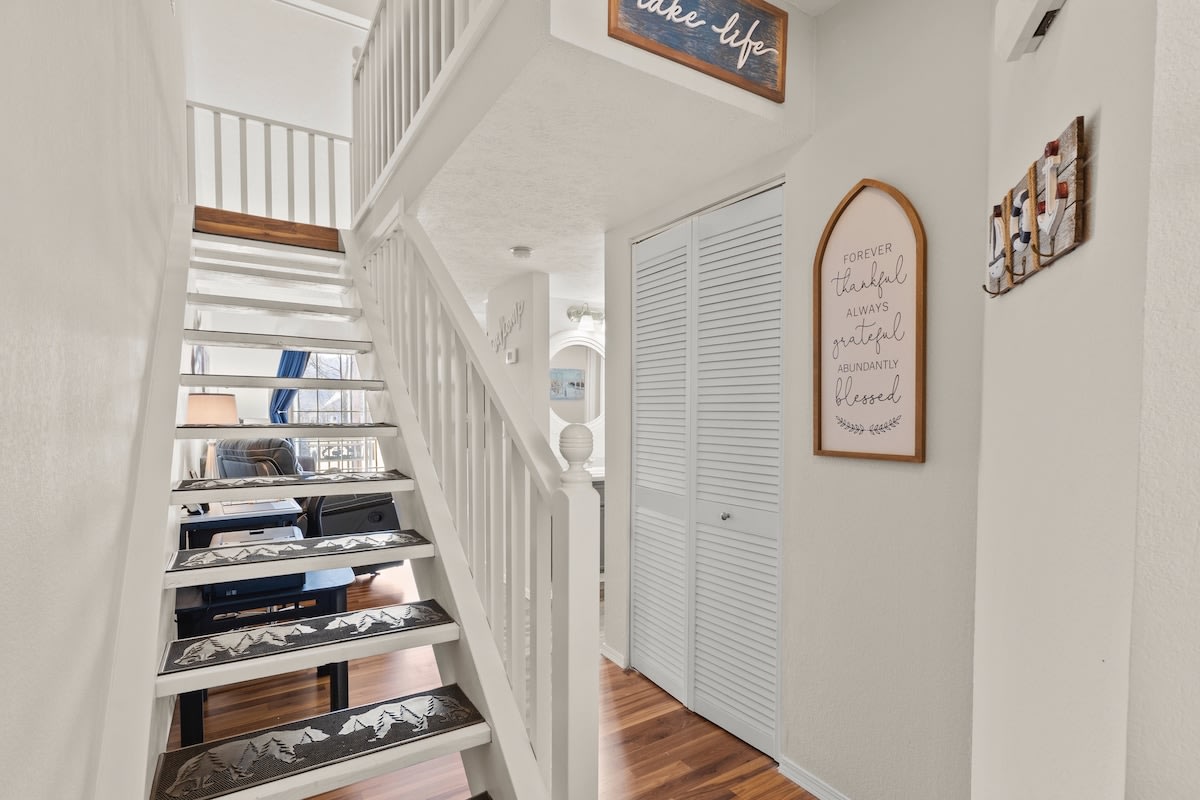 Stairs to the upstairs loft